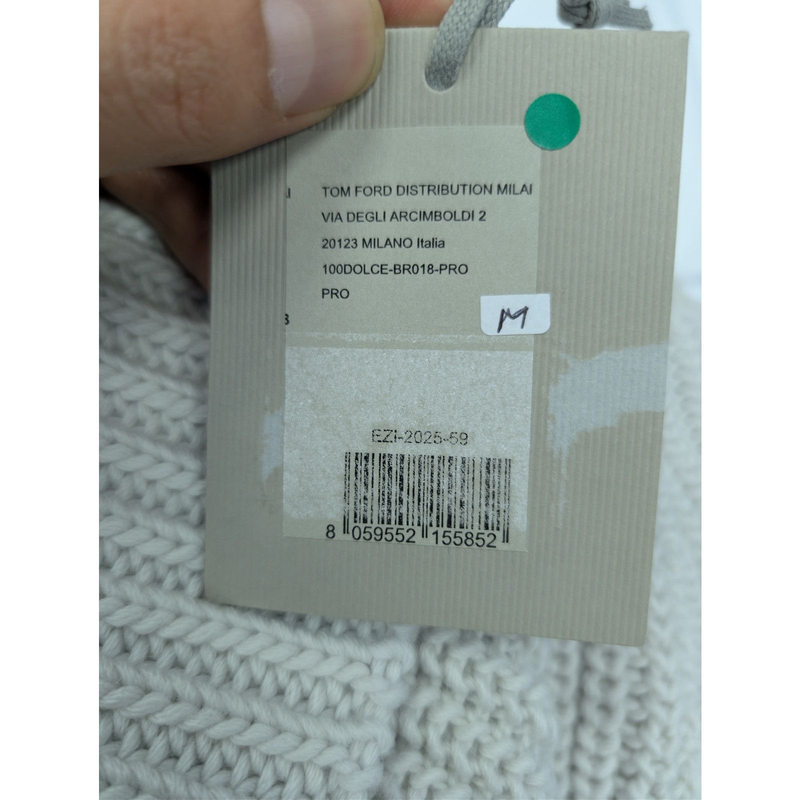Tom Ford o1rshd1 Men's Ribbed Knit Sweater Sweatshirt in Grey Size US M / EU 48-50 / 2 - 19 Thumbnail