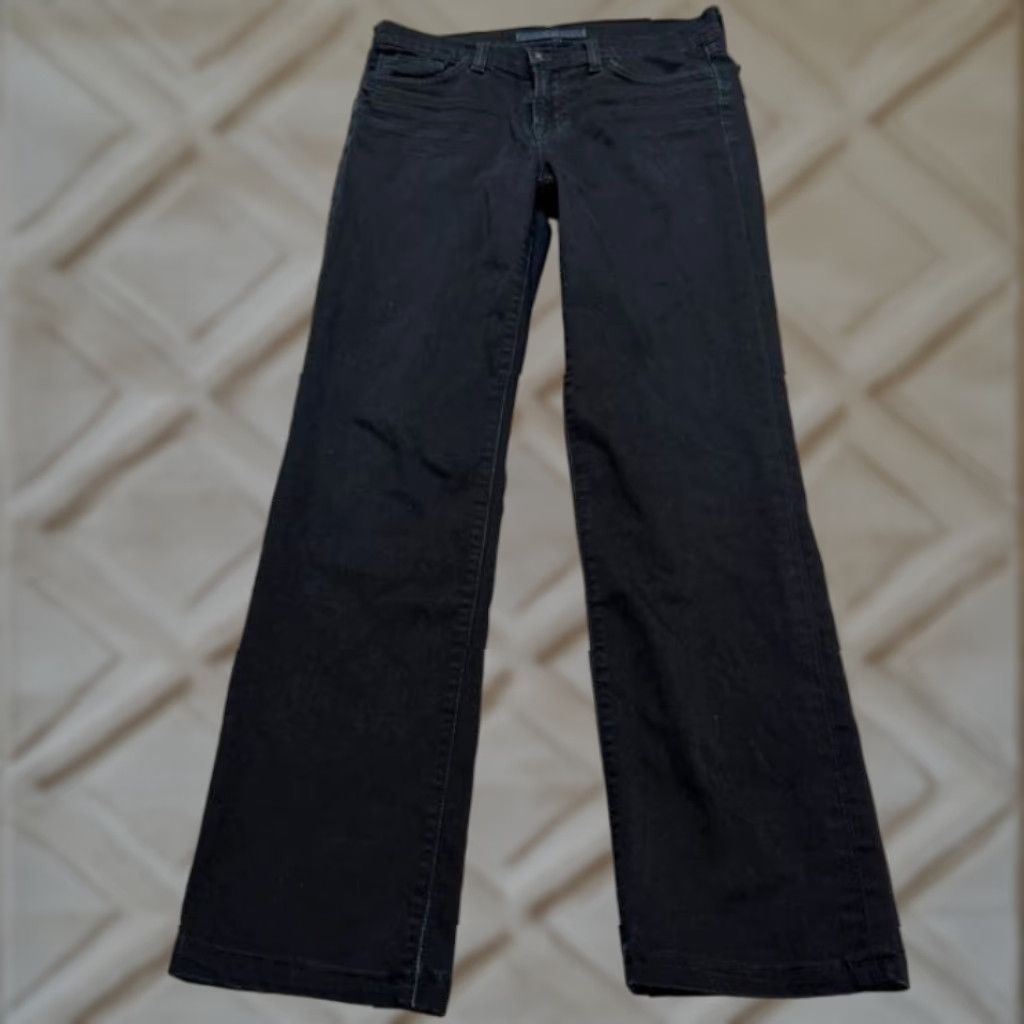 VINTAGE J Brand Denim Jeans Women 27 Black Mid Rise Stretch Cigarette Style Streetwear