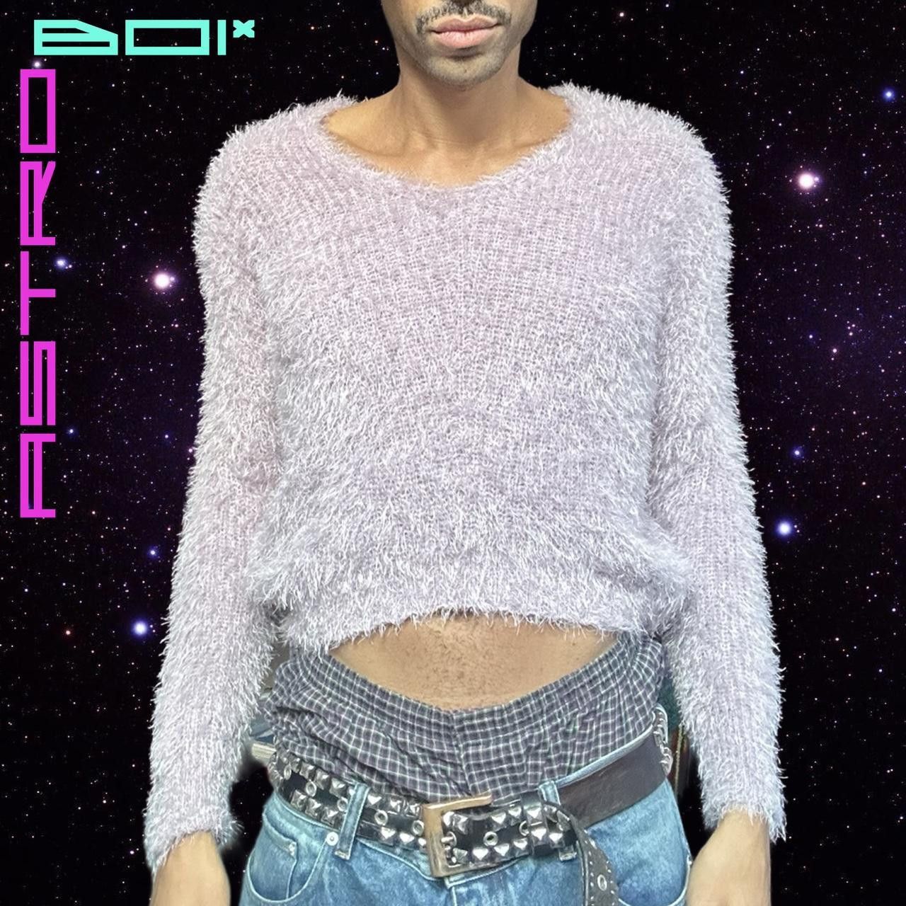 Other × Vintage Vintage lavender faux mohair sweater size medium Size M / US 6-8 / IT 42-44 - 2 Thumbnail