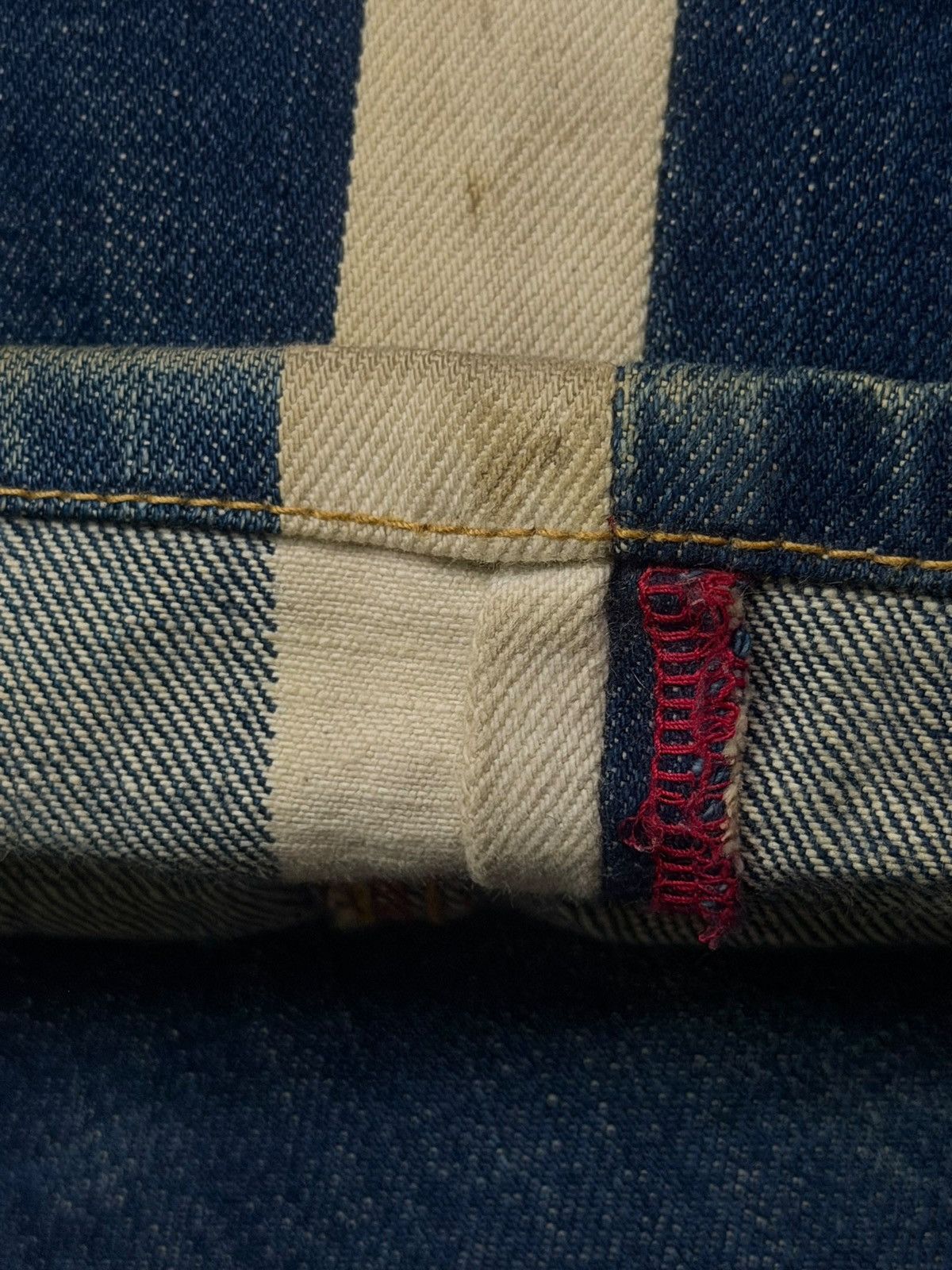 Hysteric Glamour Vintage Walking Jumper by Bobson Japanese Denim Side Stripe Size US 31 - 8 Thumbnail