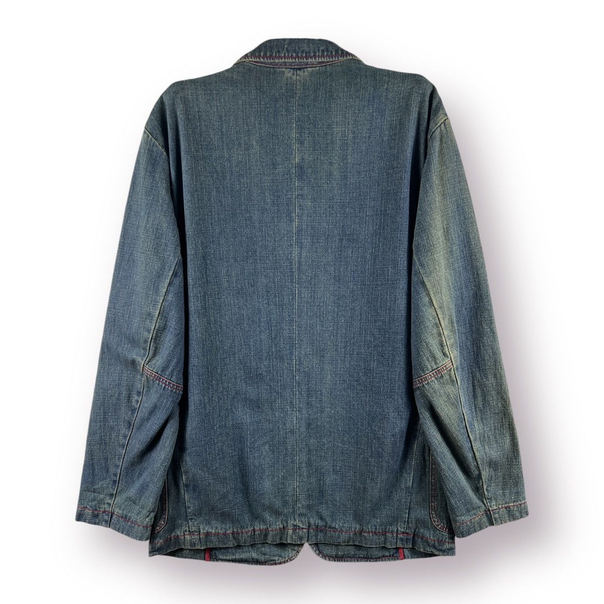Japanese Brand 🔥 Distressed Denim West win Amekaji Chore pocket Jacket - L Size US S / EU 44-46 / 1 - 9 Thumbnail
