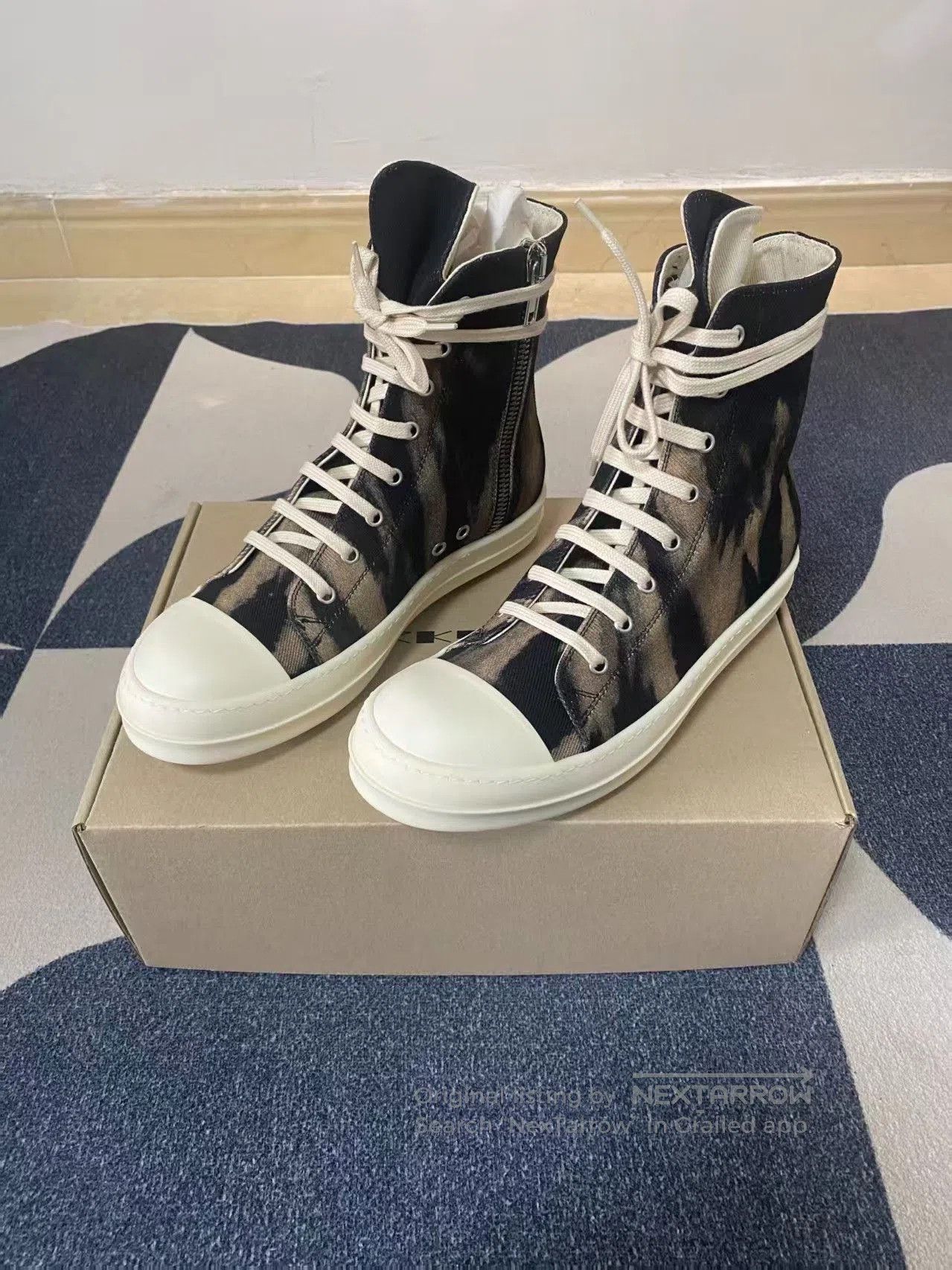 Rick Owens Rick Owens Flame Series Brown Striped Converse. Size US 8 / EU 41 - 6 Thumbnail