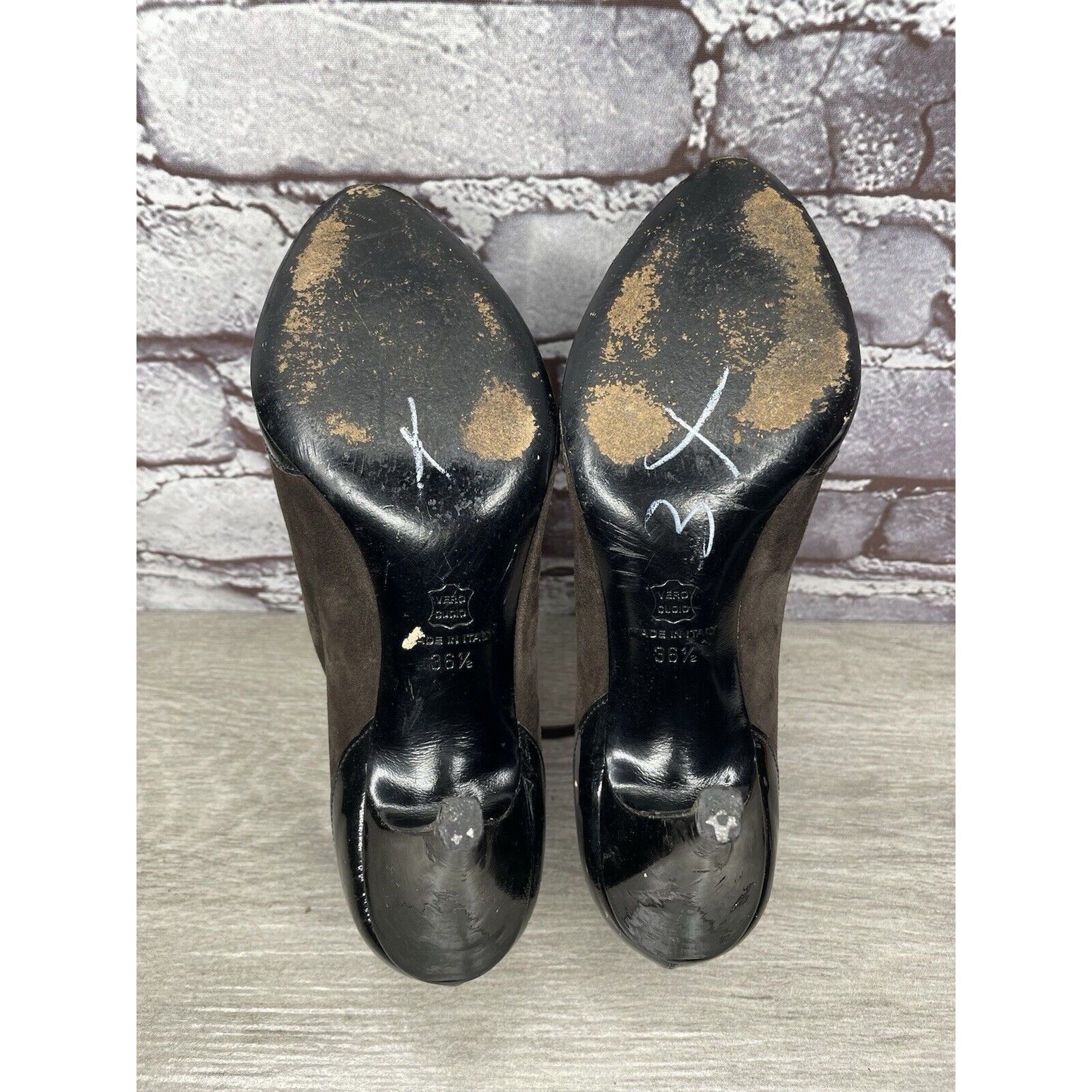 Barneys New York Barneys New York Co-op Brown Suede Oxfords Heel LaceShoes Wo Size US 6 / IT 36 - 10 Thumbnail