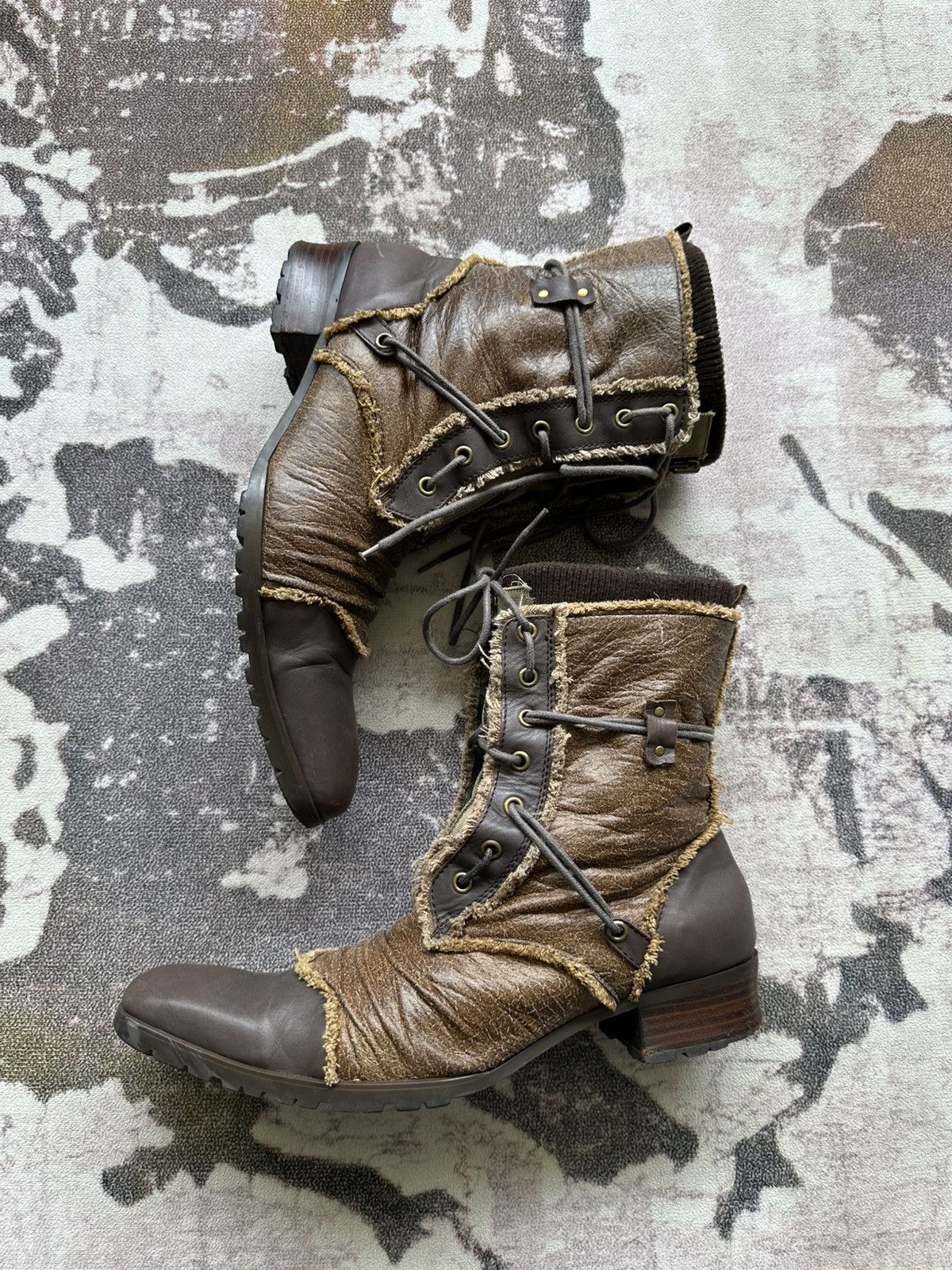 BUFFALO BOBS 2009 Buffalo Bobs double layered leather combat boots Size US 9.5 / EU 42-43 - 2 Thumbnail