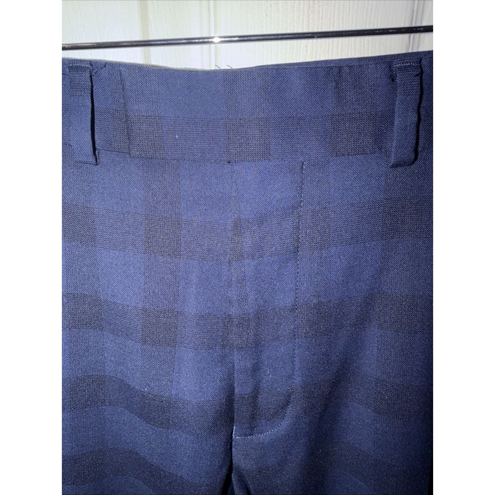 Jos. A. Bank Men's Premium Dress Pants 39x32 Blue Black Plaid Classic Fit Size US 39 - 8 Thumbnail