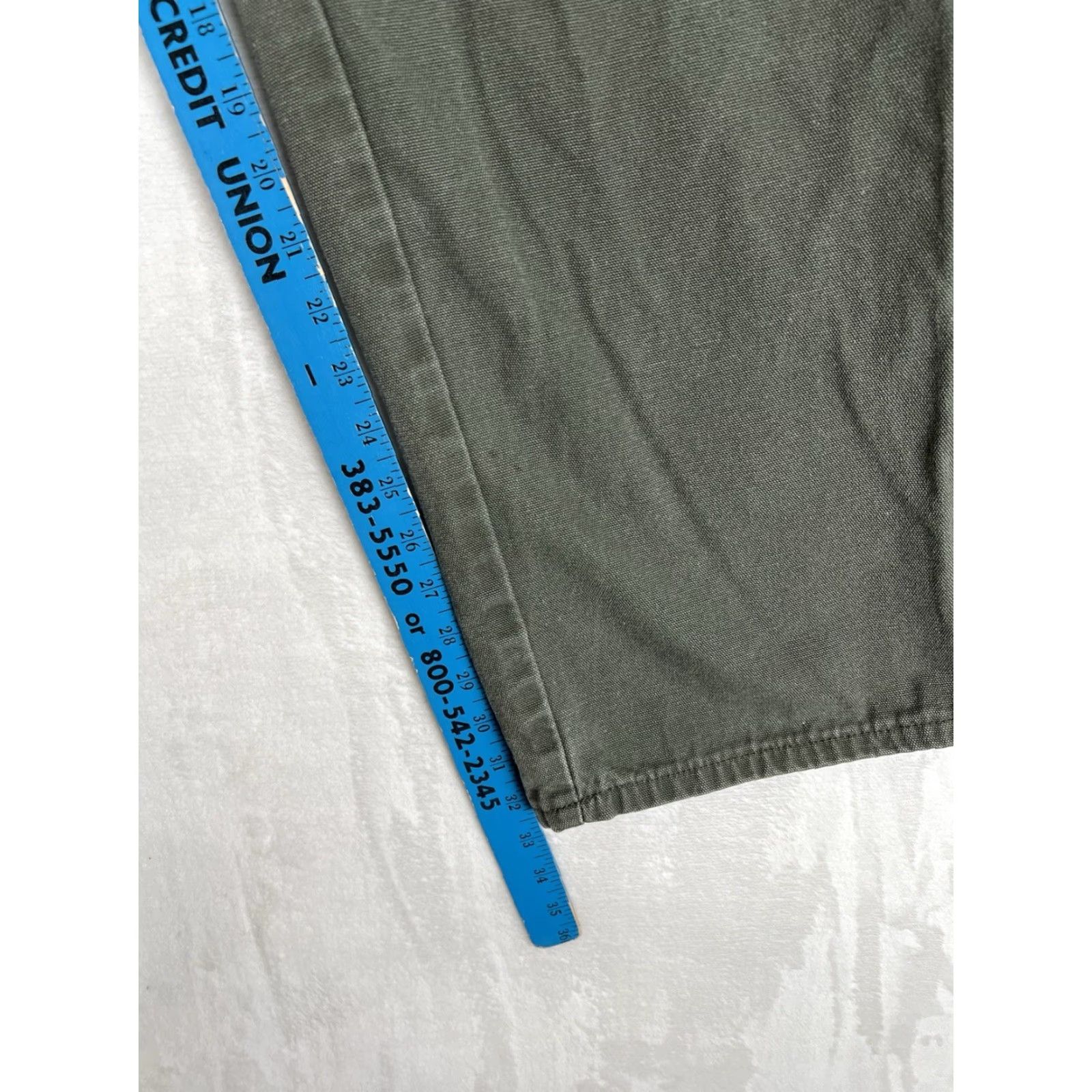 Dickies VINTAGE Dickies Carpenter Pants Size 38x32 Workwear Mens Green Canvas 90s Grunge USA Size US 38 / EU 54 - 3 Thumbnail