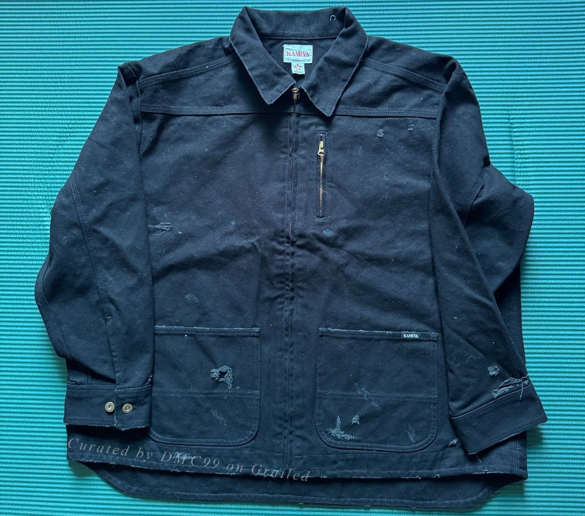 KIJIMA TAKAYUKI KAMIYA BORO Distressed Duck Jacket Size US M / EU 48-50 / 2 - 1 Thumbnail