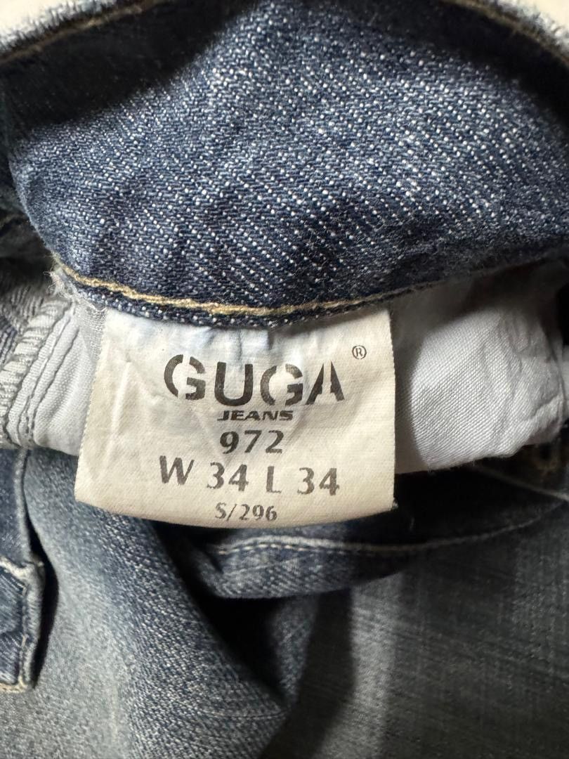 Japanese Brand BAGGY Guga 🇯🇵 Jeans Rusty Mudwash Sick Style Distressed Jean Size US 33 - 11 Thumbnail