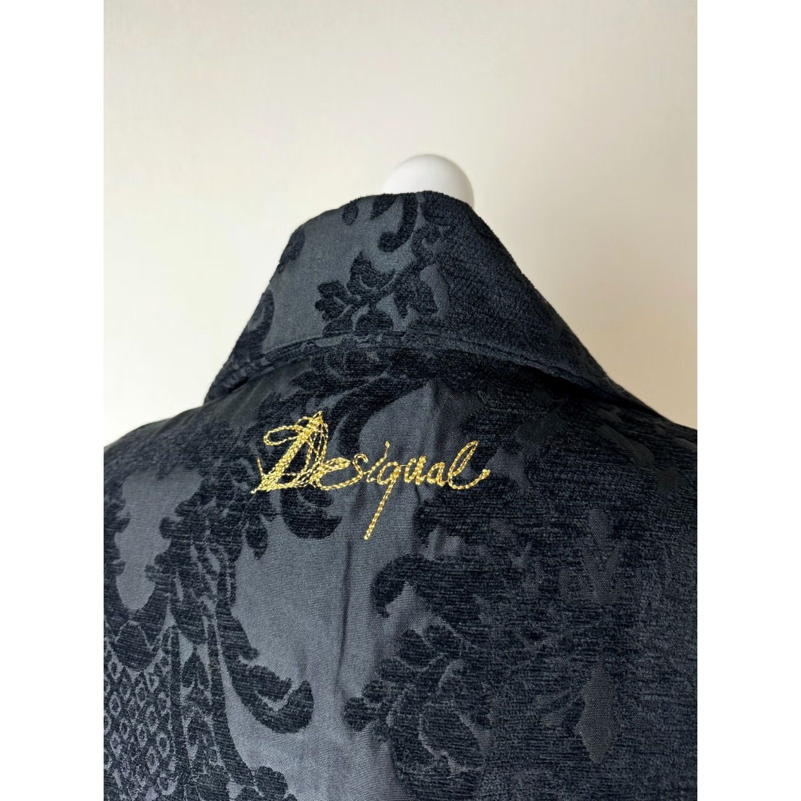 Desigual Desigual Coat Womens Size 46 Multicoloured Cotton Blend Overcoat Jacket 46 Womens Size L / US 10 / IT 46 - 4 Thumbnail