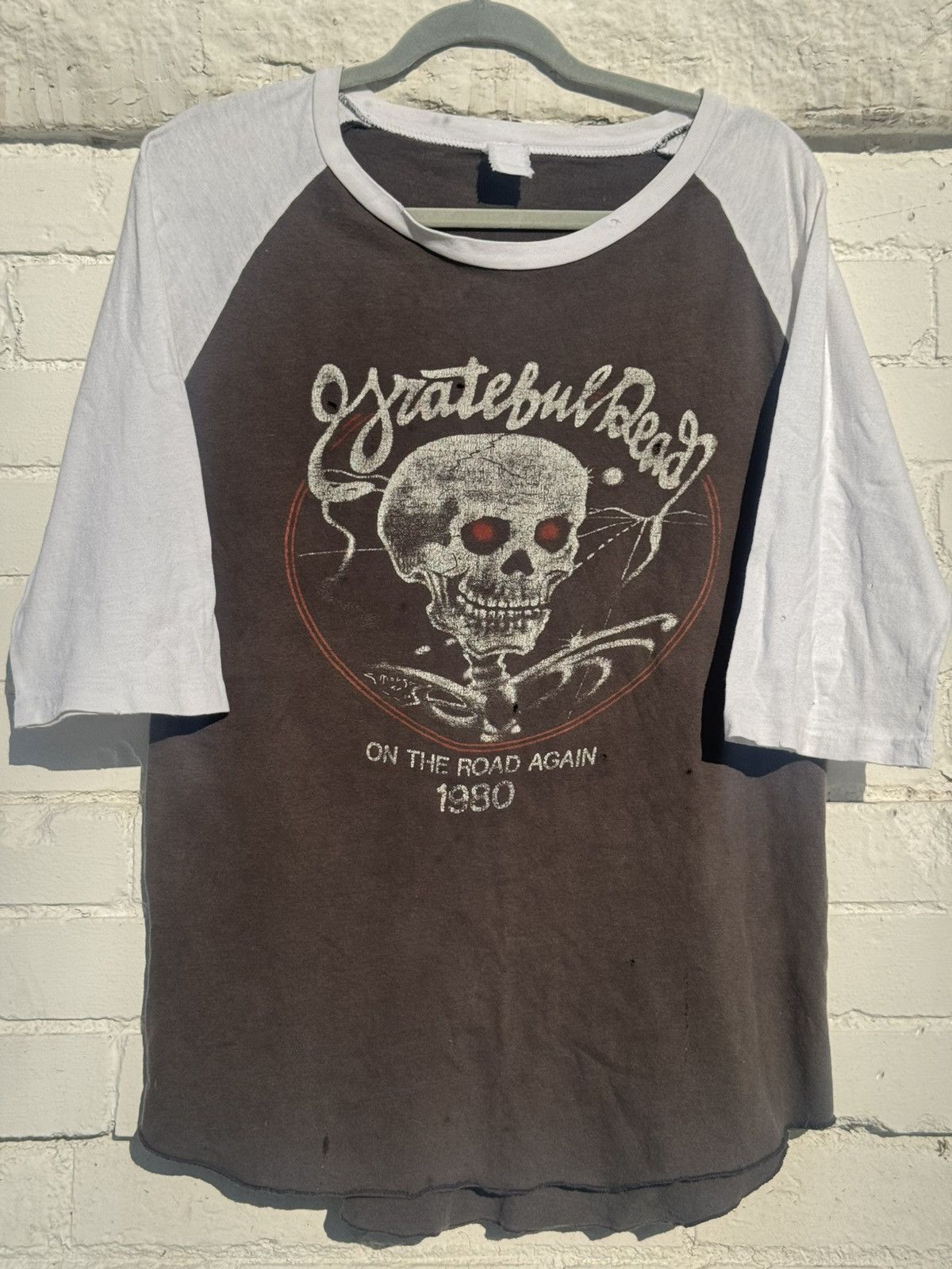 Grateful Dead × Vintage Vintage 1980 The Greatful Dead baseball shirt Size US L / EU 52-54 / 3 - 1 Thumbnail