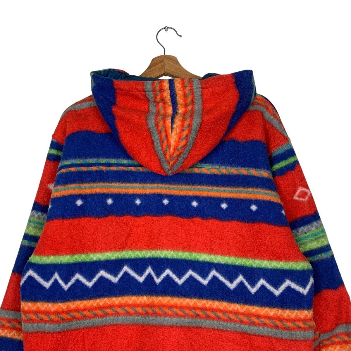 Japanese Brand Japanese Brand Salco Multicolor Aztech Fleece Hoodie Jacket Size US L / EU 52-54 / 3 - 8 Thumbnail