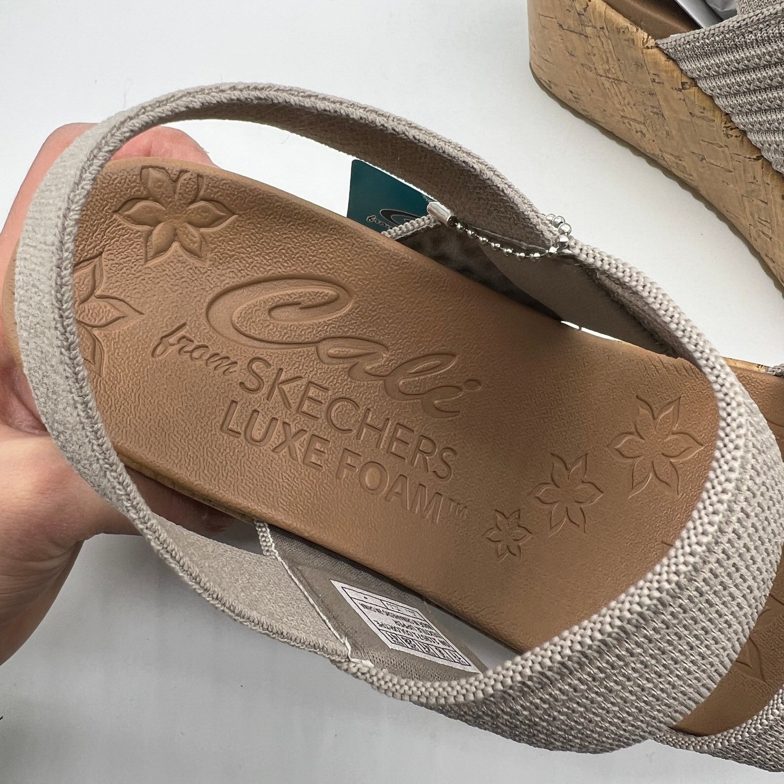 SKECHERS Skechers Beverlee Vegan Wedge Strappy Sandals Brown Gray Size US 11 / IT 41 - 9 Thumbnail