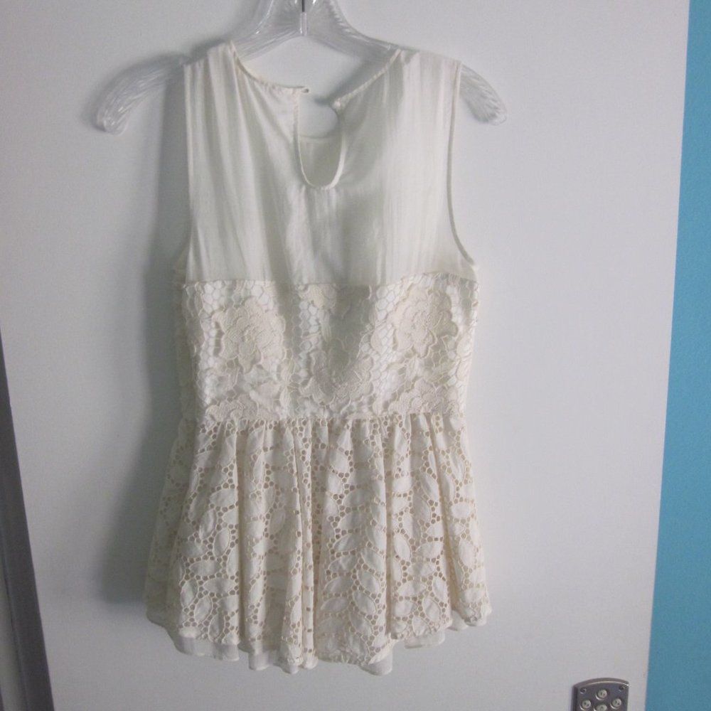 Anthropologie Floreat Anthropologie Size 2 Blouse Ivory Size XS / US 0-2 / IT 36-38 - 7 Thumbnail