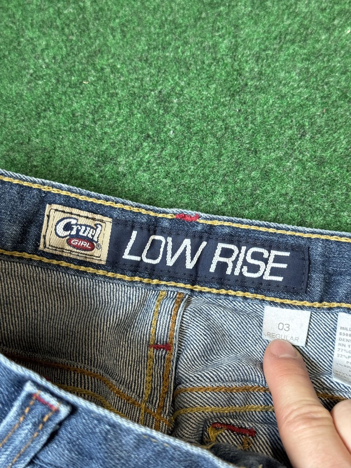 Vintage Vtg Y2K Low Rise Cruel Girl Bootcut Flare 28x32 Jeans Size 28" / US 6 / IT 42 - 2 Thumbnail