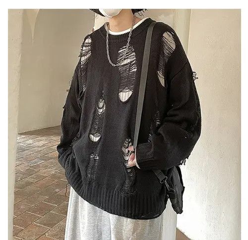 VIBE Distressed Knitwear Size US M / EU 48-50 / 2 - 5 Thumbnail