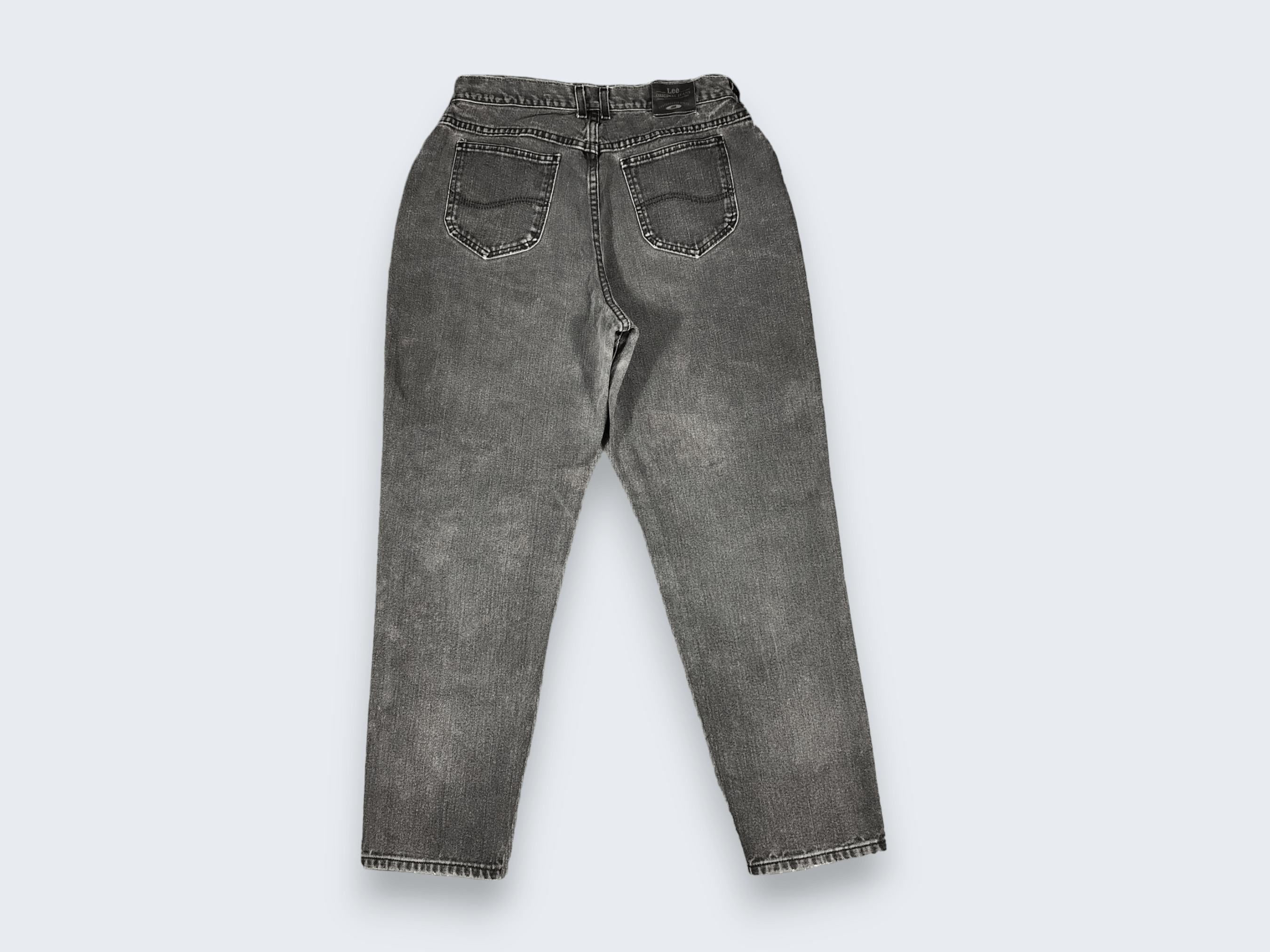 Lee × Vintage Vintage Lee Faded Black Jeans L800 Size US 33 - 2 Thumbnail