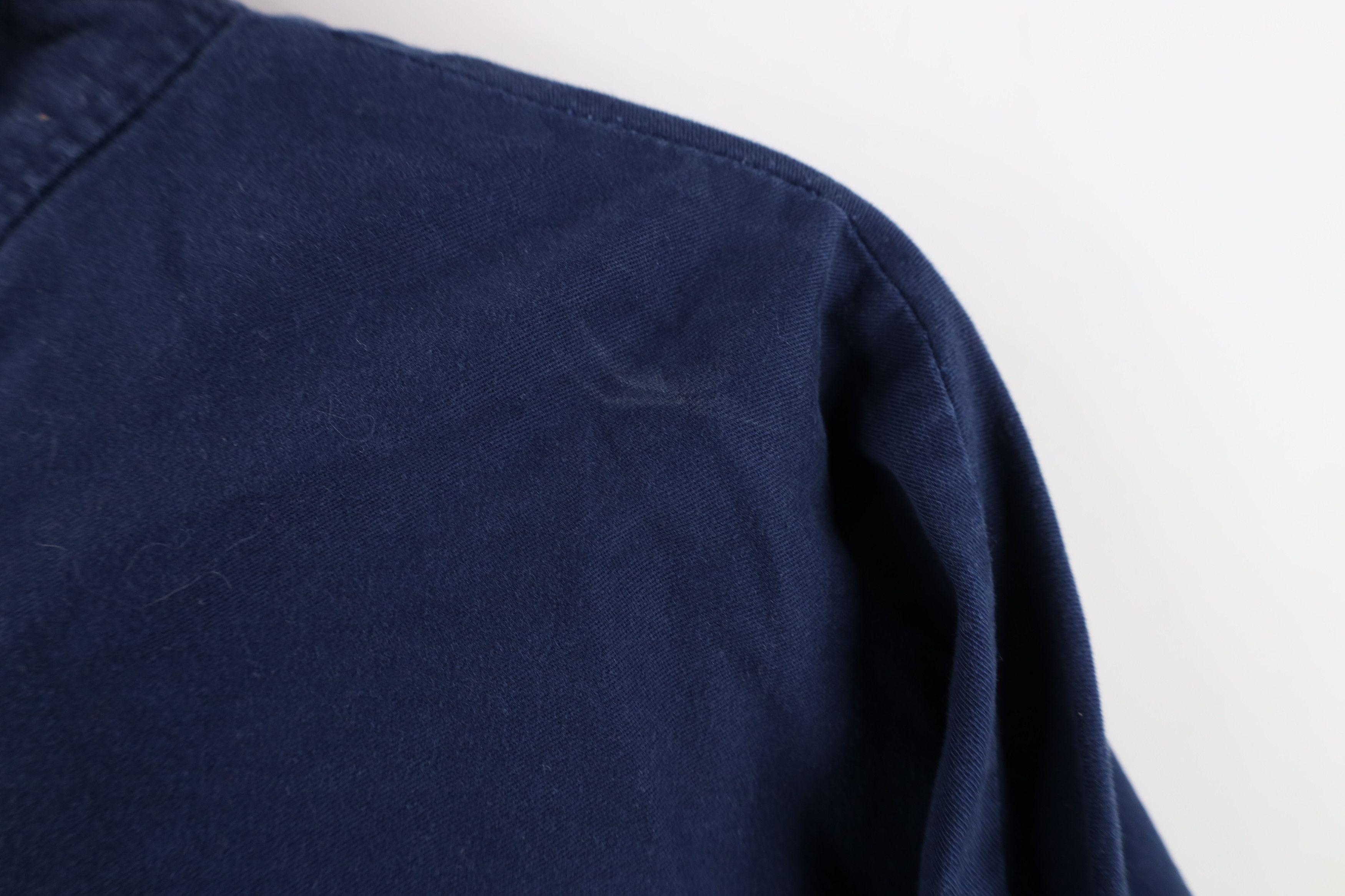 Members Only Vintage 90s Members Only Collared Pullover Jacket Navy Blue Size US XL / EU 56 / 4 - 4 Thumbnail
