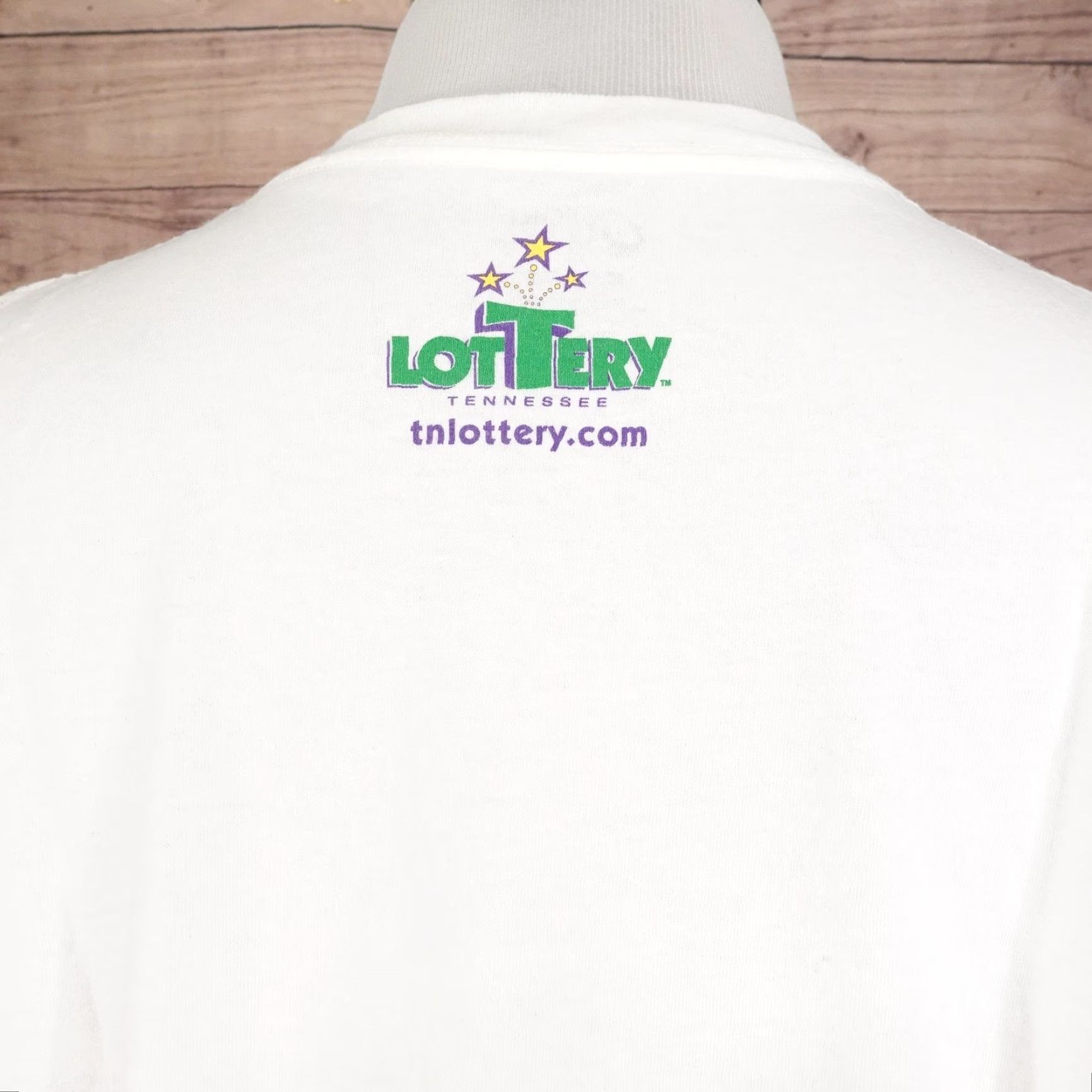 Port & Company Tennessee Powerball Shirt Mens XL White Port & Company Crew Neck Graphic Print Tee Size US XL / EU 56 / 4 - 5 Thumbnail