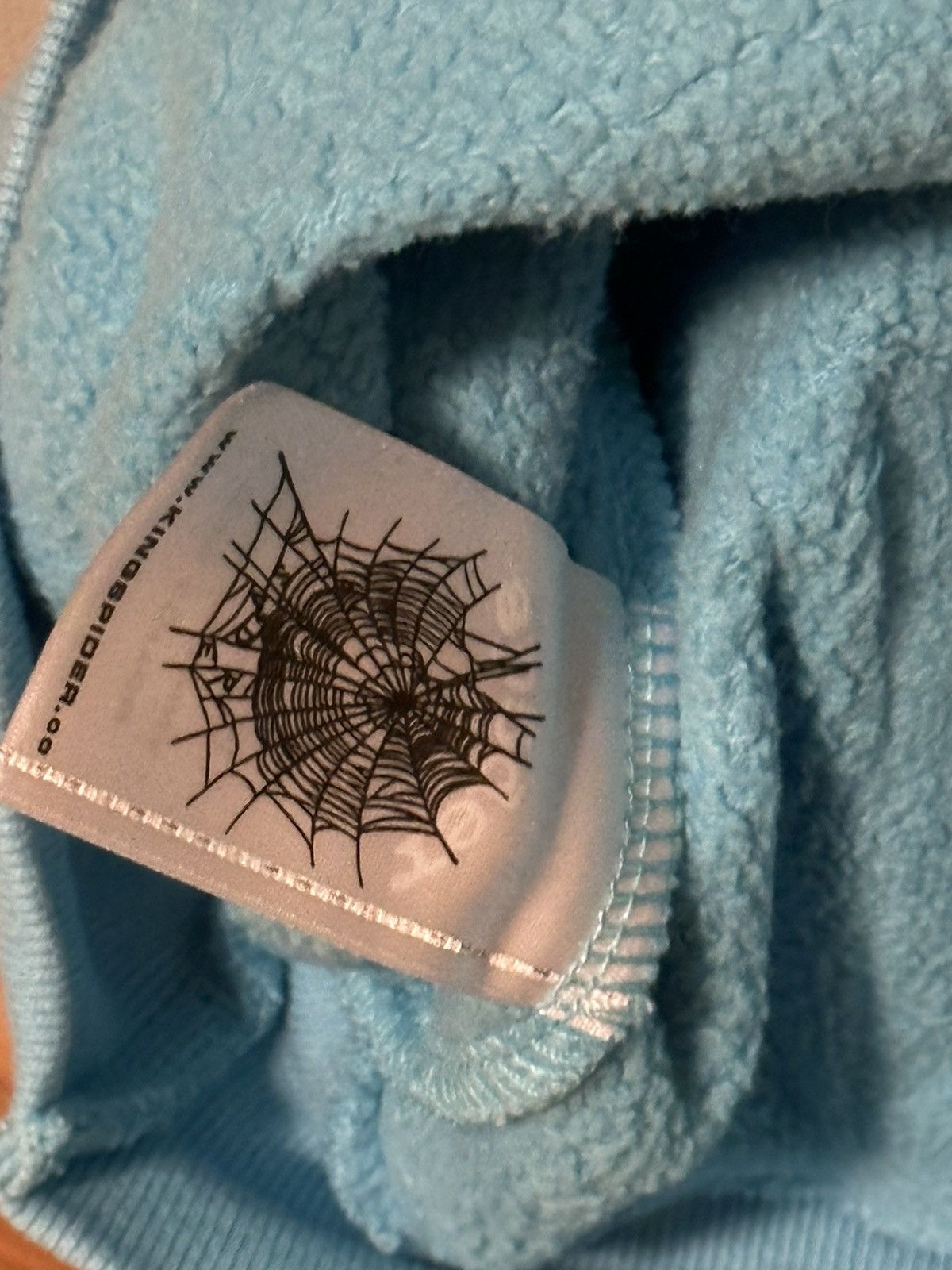 Sp5der Sp5der OG Web V2 Spray Hoodie Light Blue Size US L / EU 52-54 / 3 - 5 Thumbnail