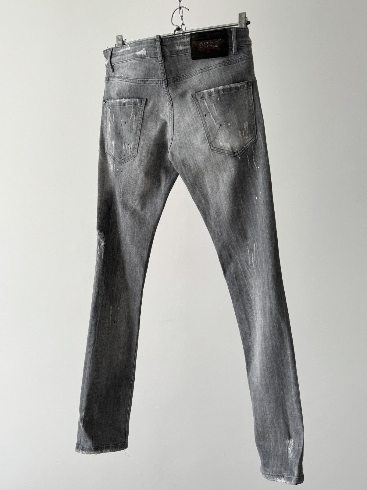 Designer × Dsquared2 Dsquared2 2018 Distressed Painted Skinny Jeans Pants Size US 30 / EU 46 - 9 Thumbnail