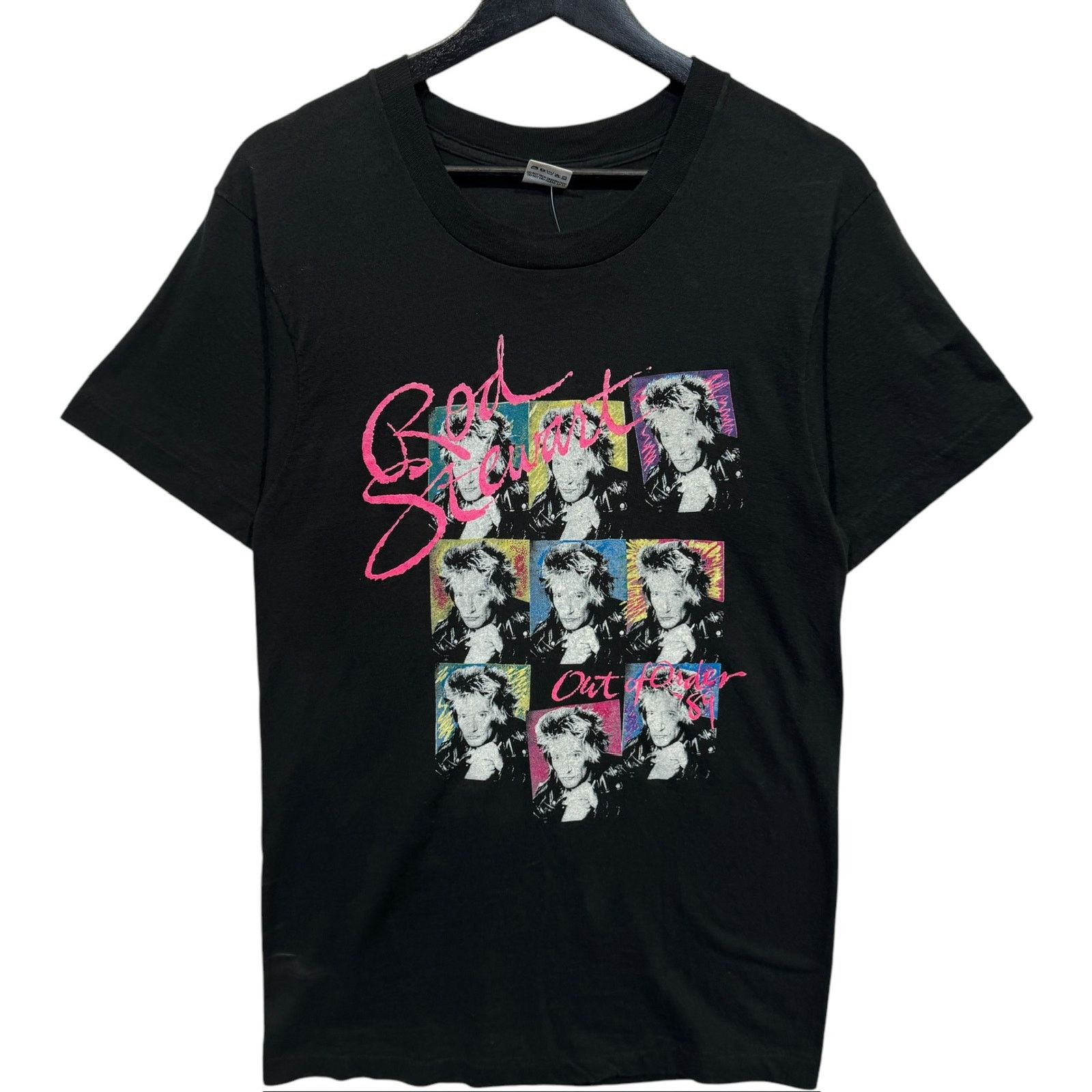 Fruit Of The Loom Vintage Rod Stewart Out Of Order Tour Tee 80s Large Size US L / EU 52-54 / 3 - 1 Thumbnail
