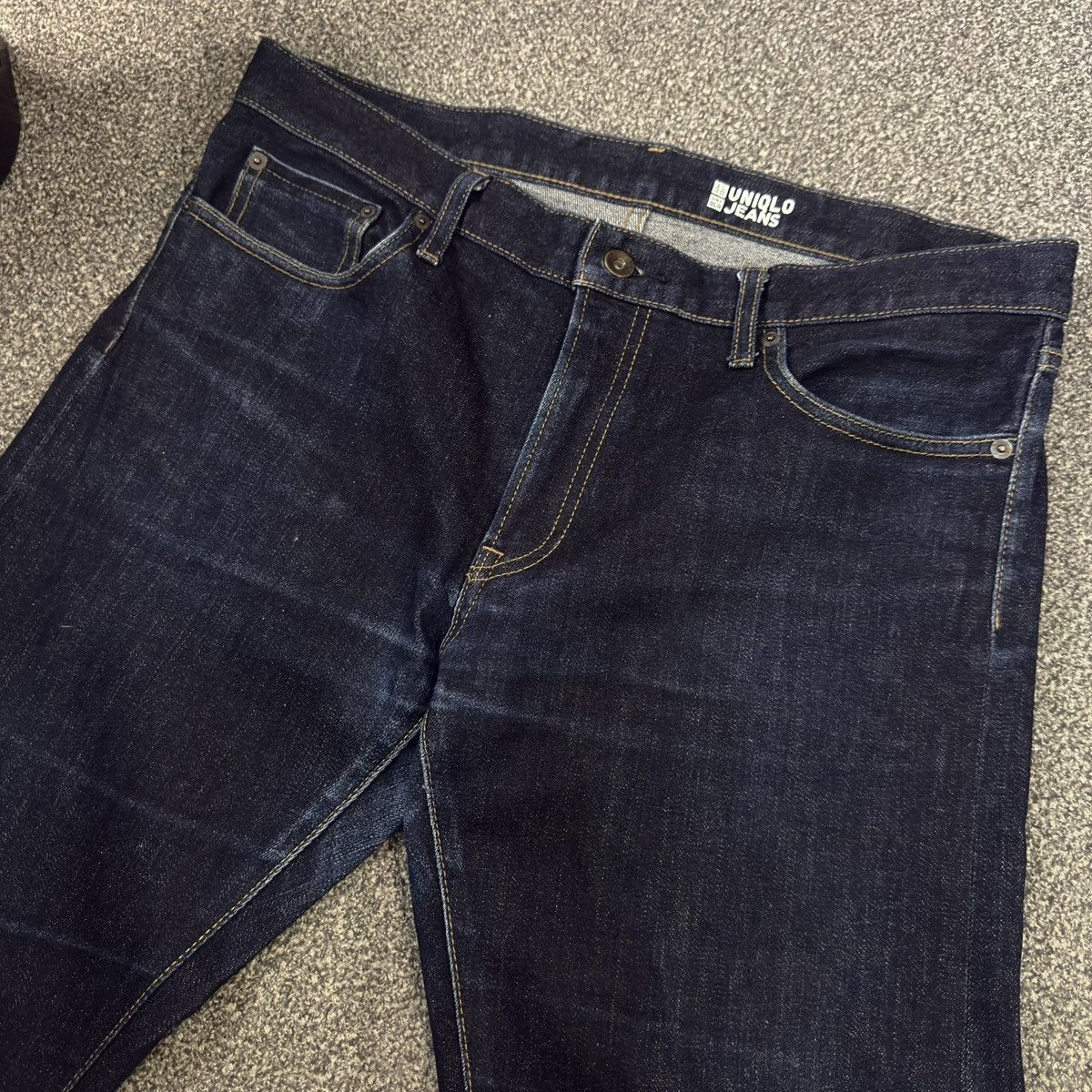 Undercover × Uniqlo 🔥🇯🇵 Japanese Selvedge Uniqlo Fit-Slim Fit Indigo Denim W36 Size US 36 / EU 52 - 3 Thumbnail