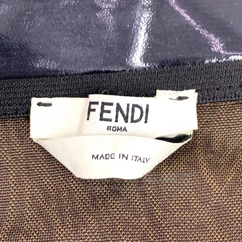 Fendi Fendi Dark brown double F old flower full print, back zipp Size XS / US 0-2 / IT 36-38 - 5 Thumbnail