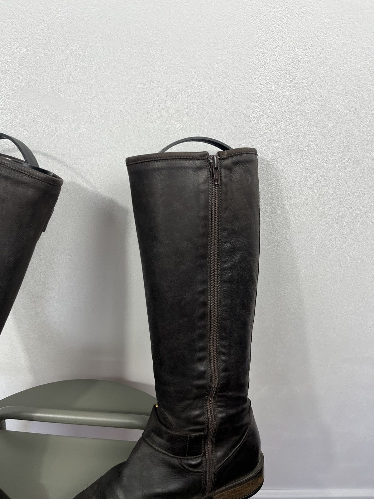 Other Women’s Brown Leather Knee High Boots Ring Strap Riding 37 Size US 6 / IT 36 - 13 Thumbnail