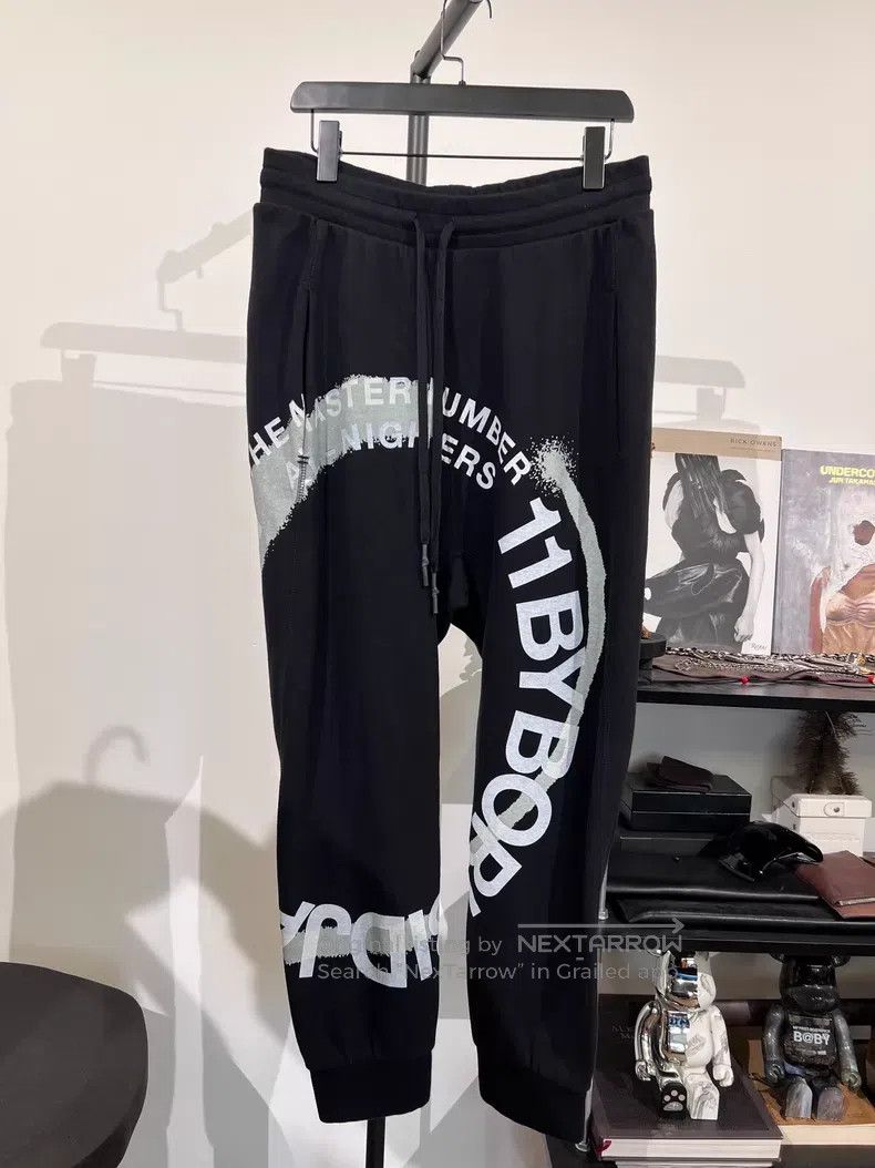 Boris Bidjan Saberi Boris Bidjan Saberi Size L Letter print drawstring jogger p Size US 32 / EU 48 - 1 Thumbnail