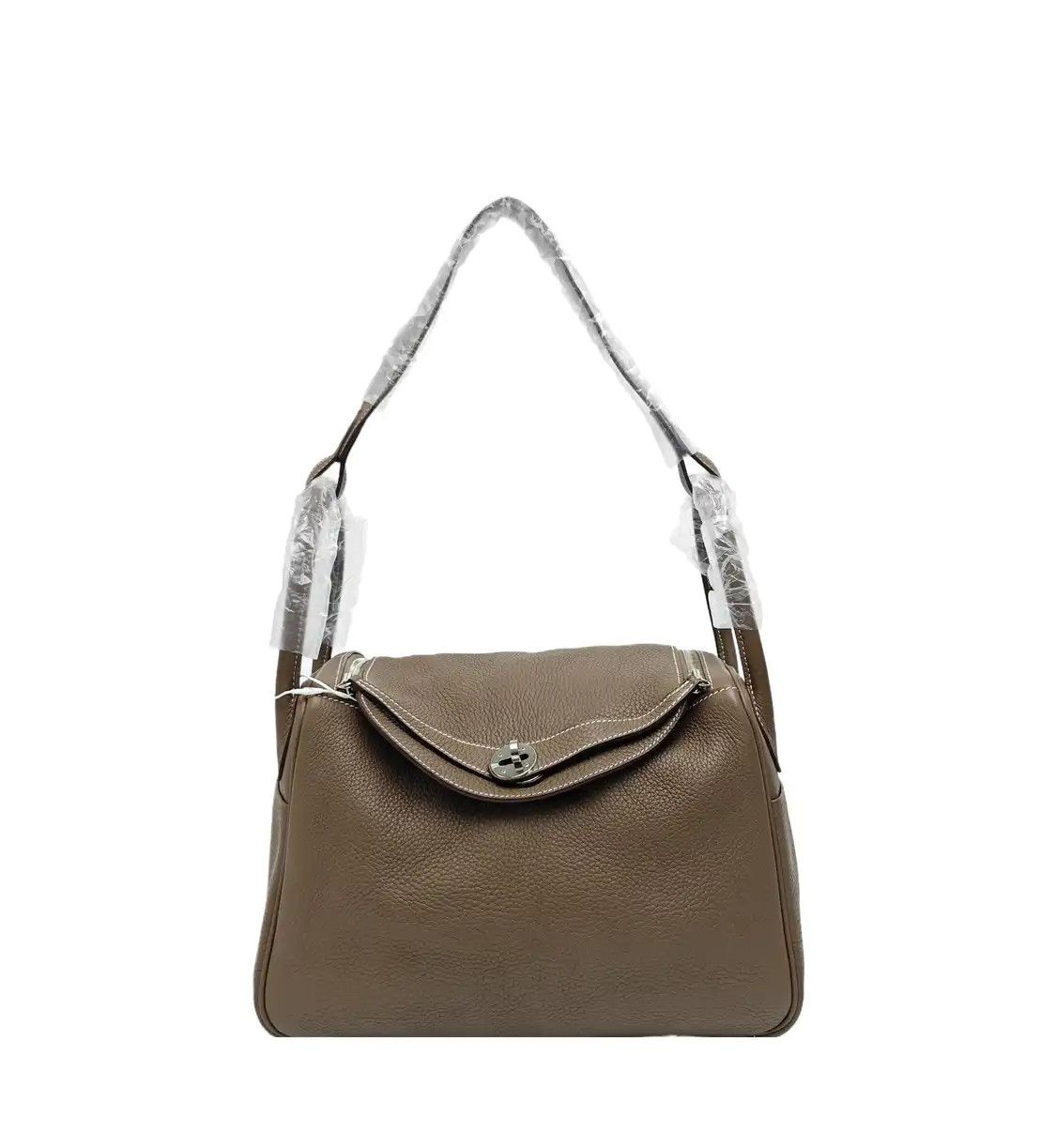 Hermes Hermes Lindy 30 Etoupe Clemence cowhide leather Lindy bag shoulder bag handbag s Size ONE SIZE - 1 Thumbnail