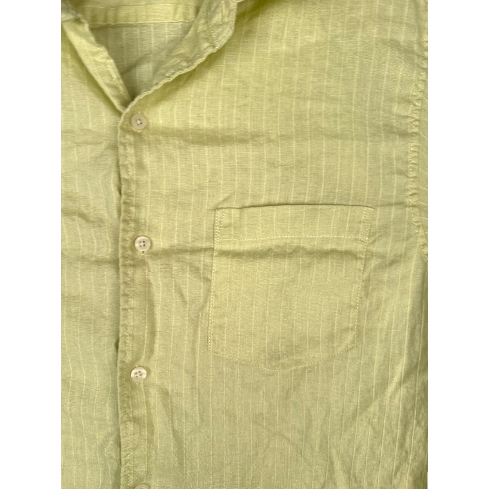 Vintage Carribean Shirt Men Medium Yellow Linen Cotton Blend Button-Up Long Sleeve Shirt Size US M / EU 48-50 / 2 - 6 Thumbnail