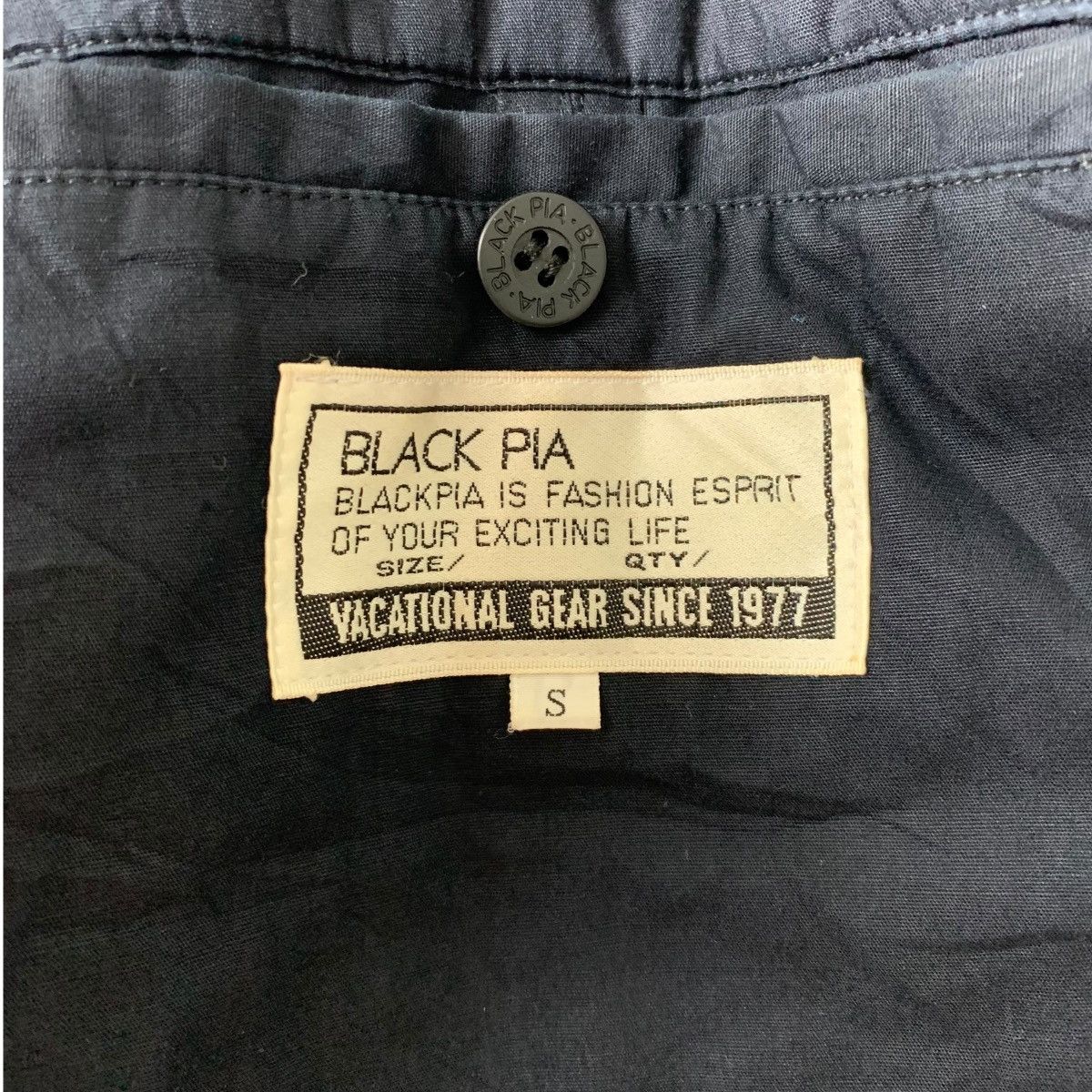 Vintage Vintage BLACK PIA Motorsport Double Collar Bomber Jacket Size US S / EU 44-46 / 1 - 8 Thumbnail