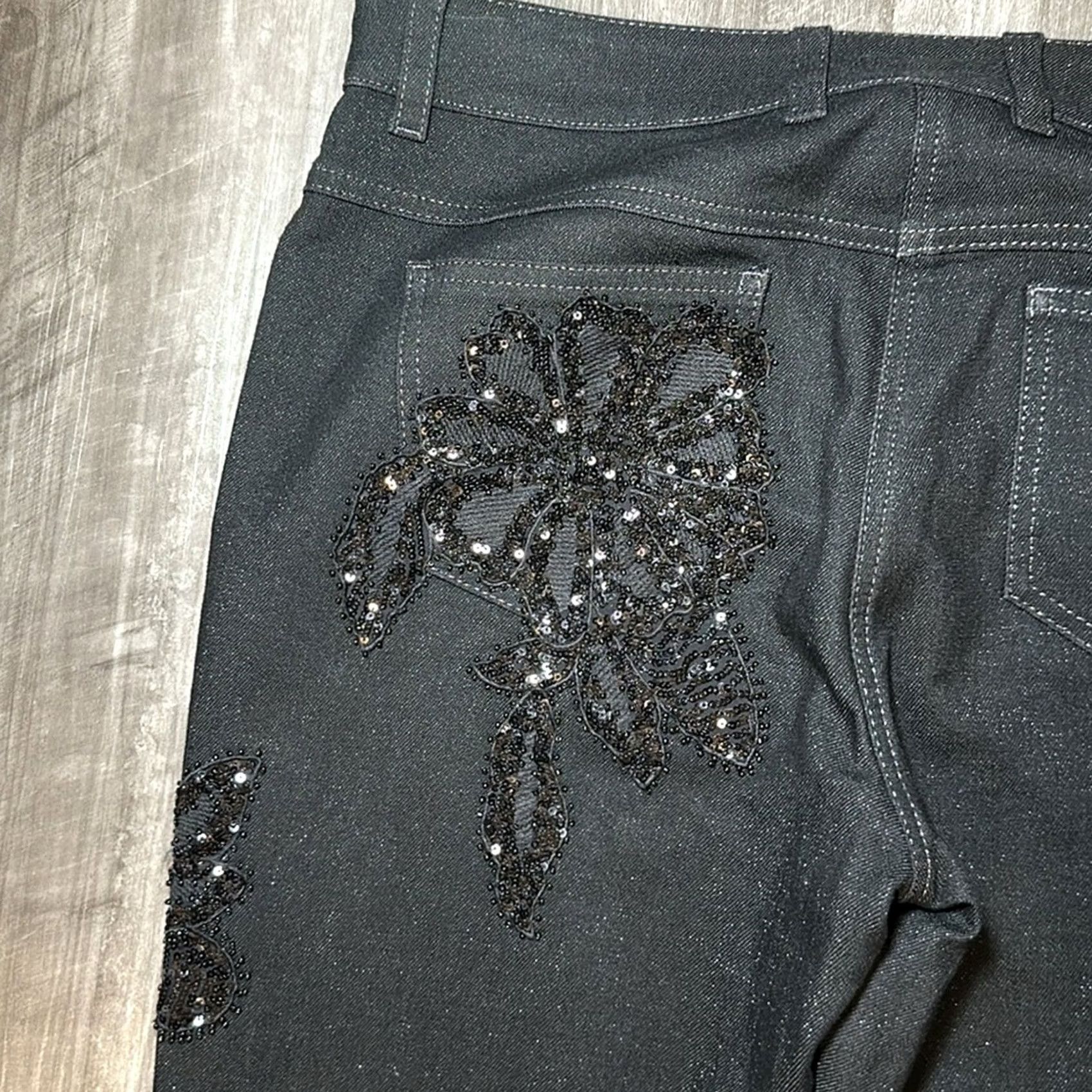 Escada Escada Sequined Embellished Sparkling Jeans 38 Size 30" / US 8 / IT 44 - 4 Thumbnail