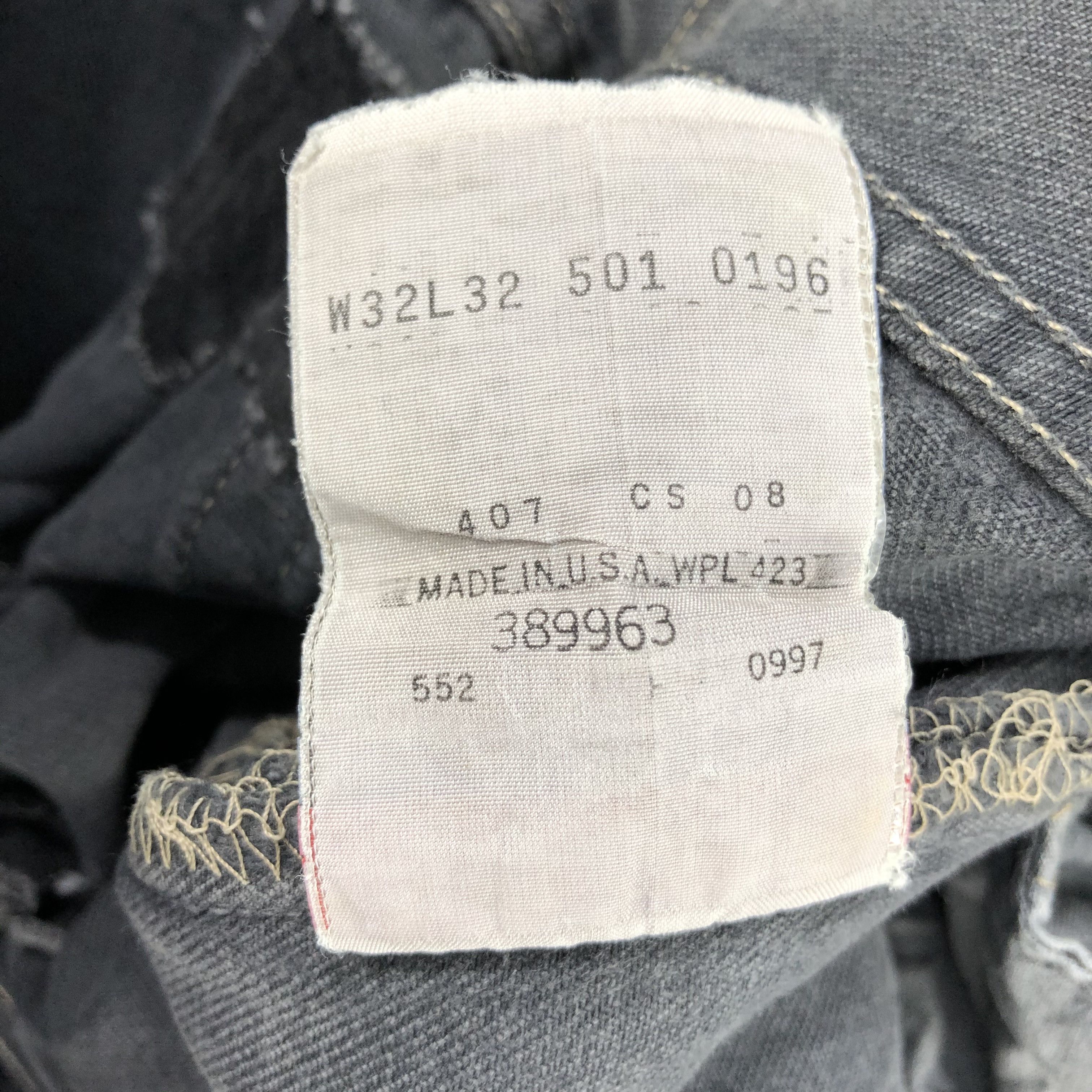 Levi's Vintage 90s Distress Levis 501 Jeans-JM1506 Size US 32 / EU 48 - 12 Thumbnail