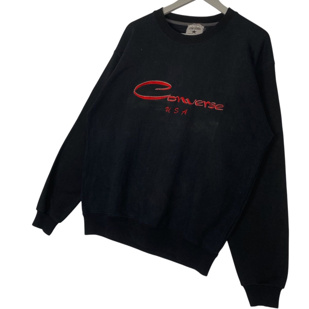Other Vintage Converse All Star Crewneck Sweatshirt Black Size L Size US L / EU 52-54 / 3 - 2 Thumbnail