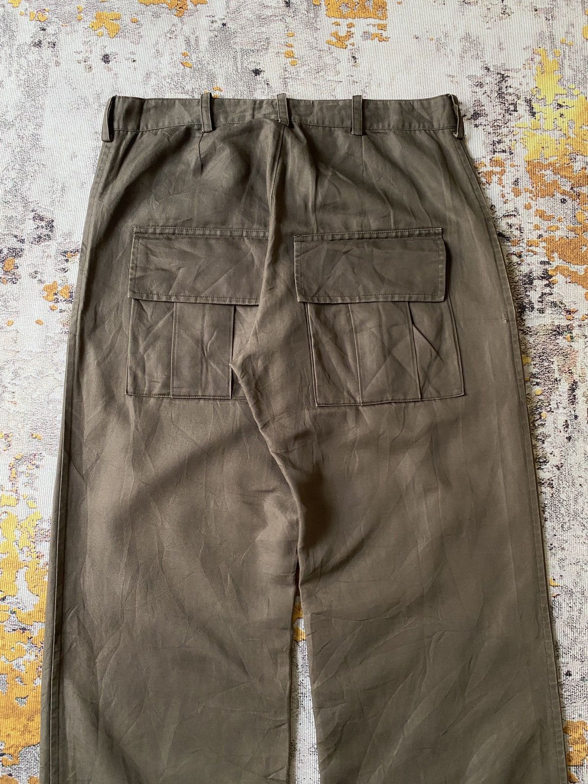Yohji Yamamoto Y’s Yohji Yamamoto Olive Green Military Design Pant Size US 32 / EU 48 - 10 Thumbnail
