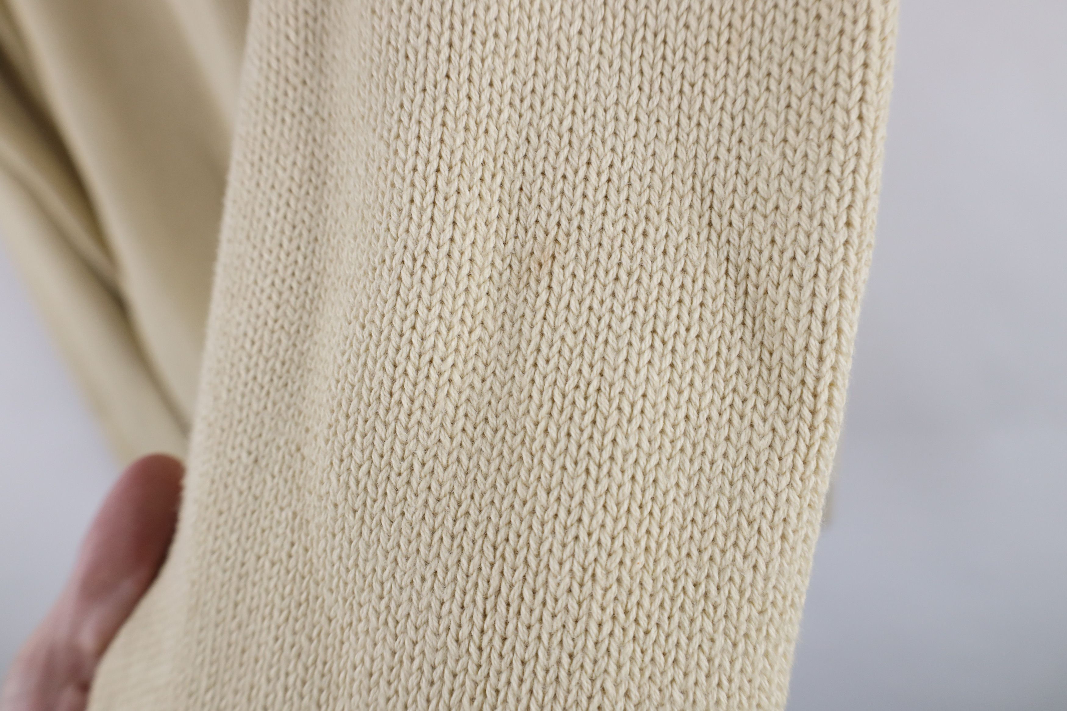 Lands' End Vintage 90s Lands End Cotton Knit Crewneck Sweater Beige USA Size M / US 6-8 / IT 42-44 - 10 Thumbnail