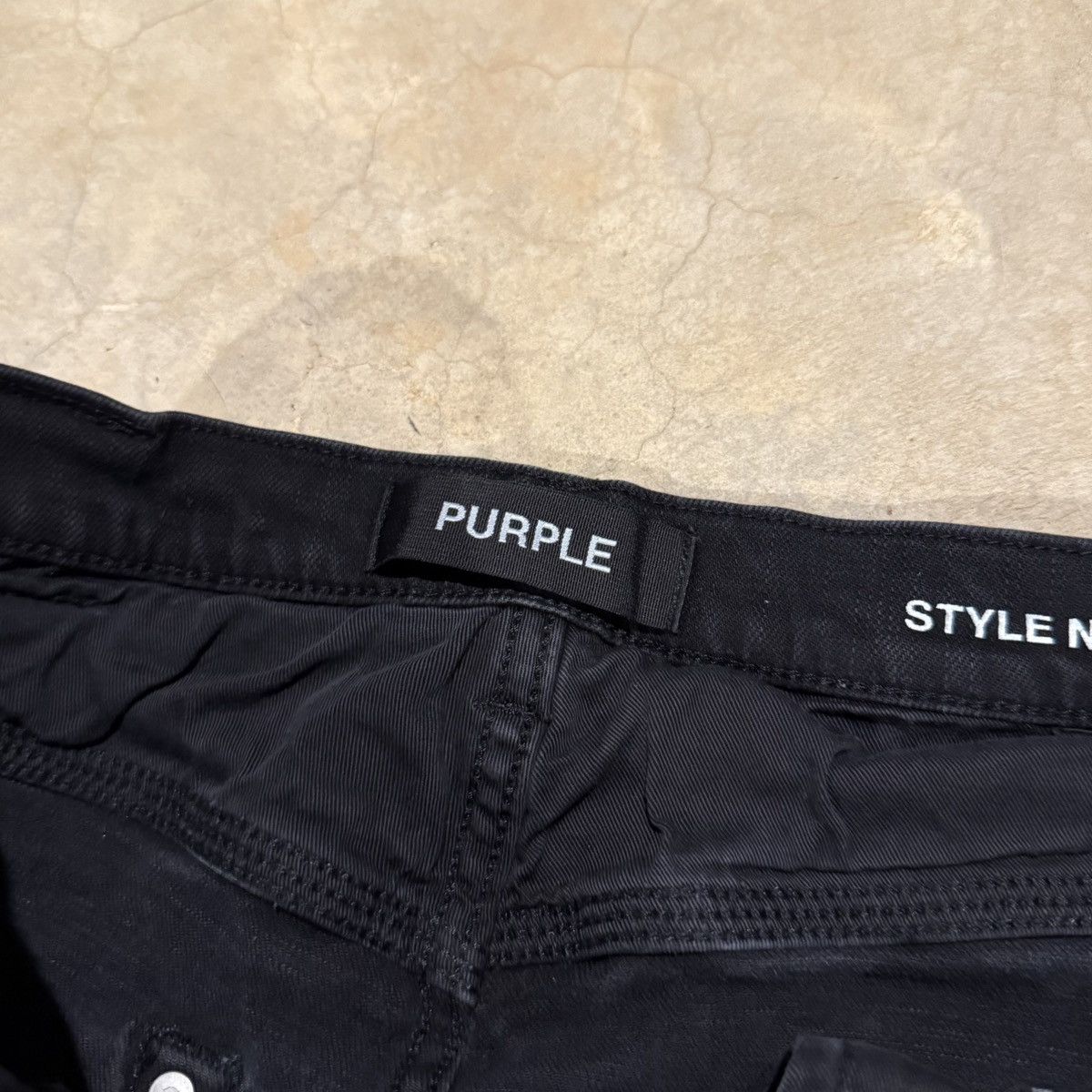 Purple Brand Purple Brand P001 Silver Oil Distressed Jeans Grunge ERD Size US 31 - 8 Thumbnail