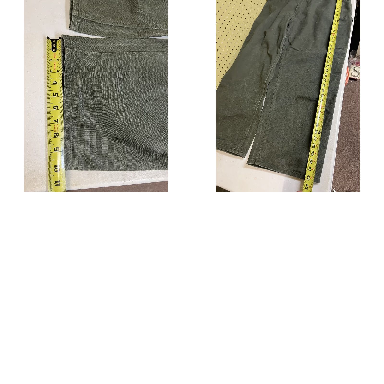 Carhartt Carhartt Jeans Men 44x30 B11 MOS Moss Green Canvas Dungaree Carpenter Utility Pants Mens Clothing休 Size US 44 / EU 60 - 8 Thumbnail
