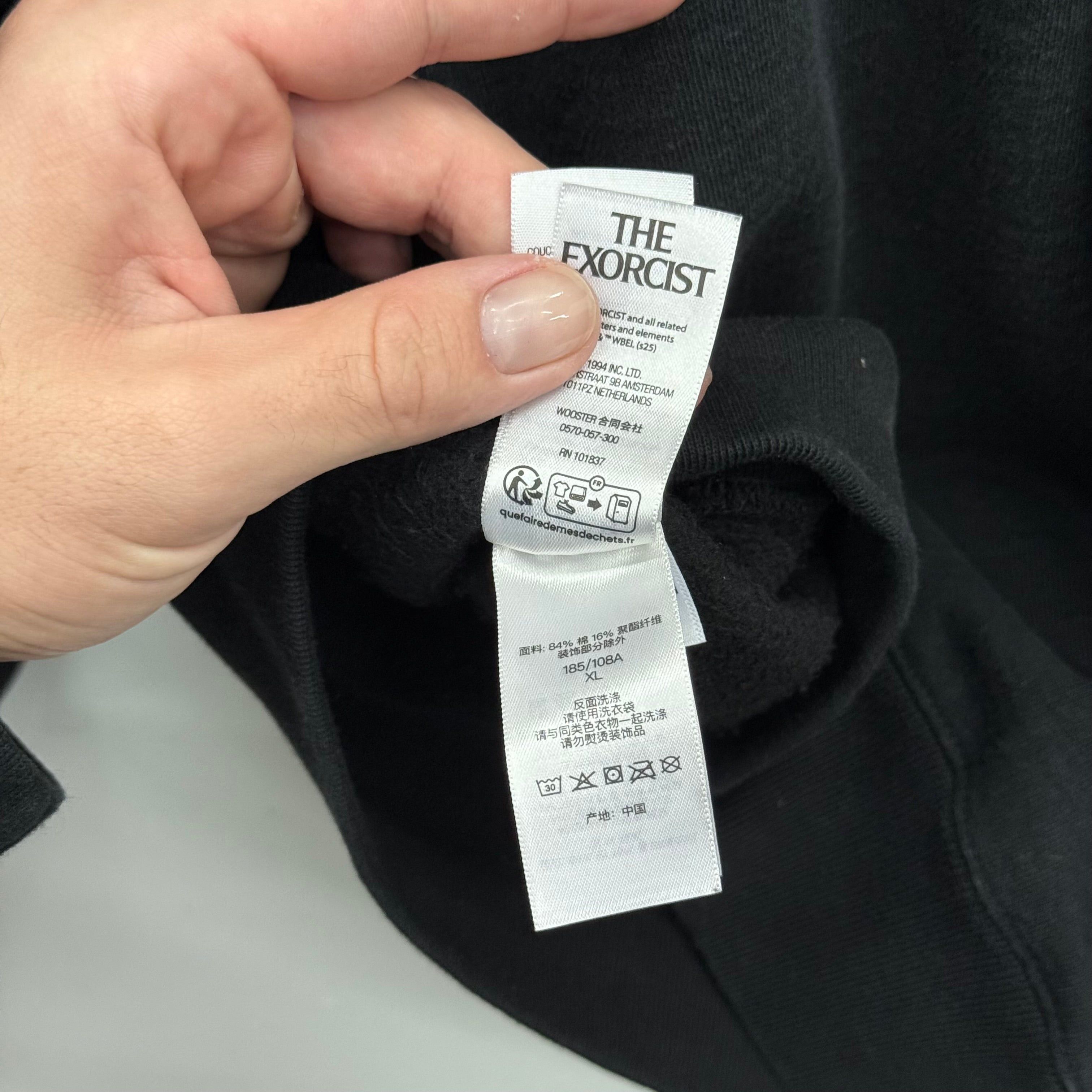Supreme Supreme Exorcist Hoodie - Size XL Black Print Size US XL / EU 56 / 4 - 6 Thumbnail