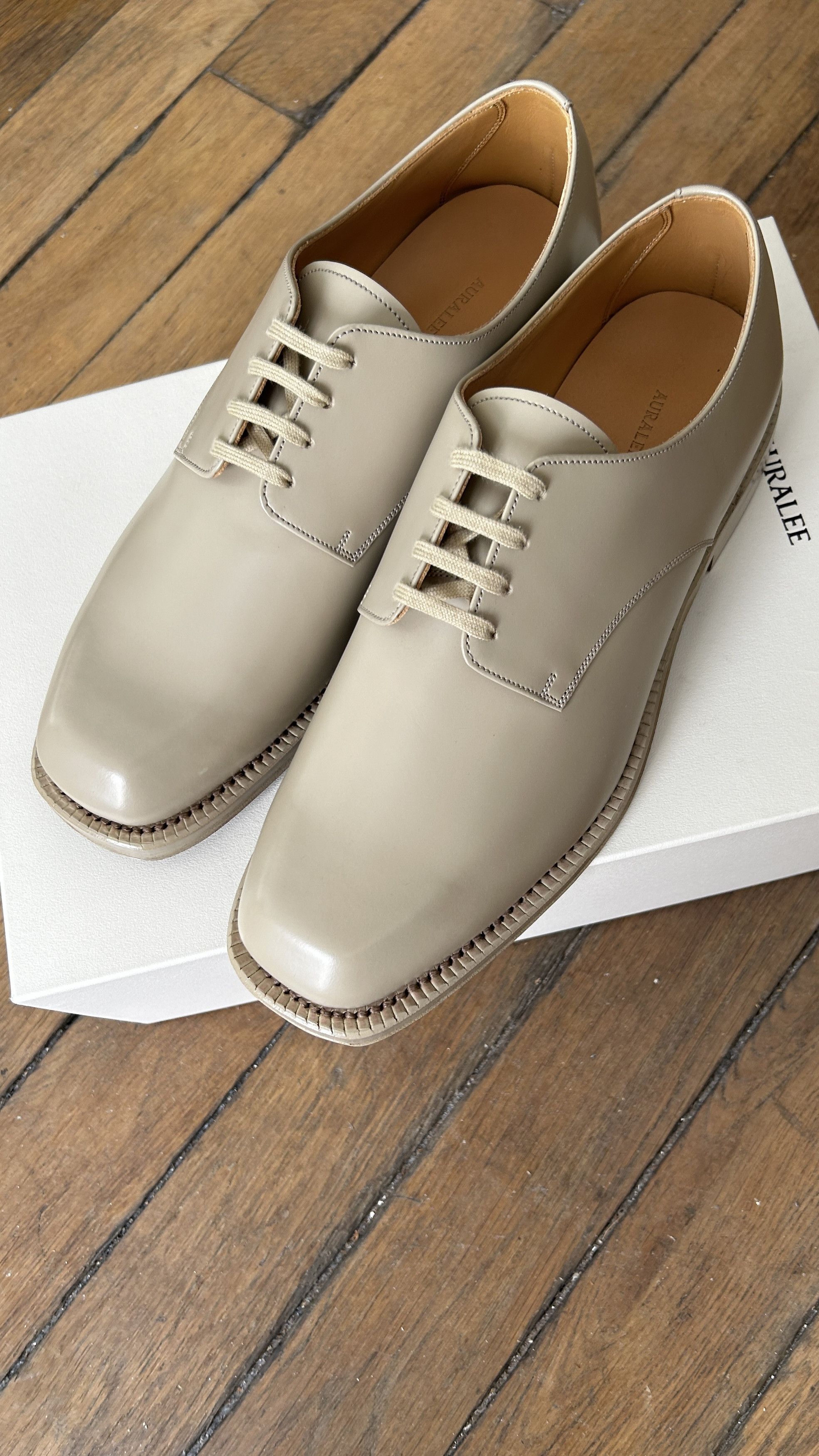 Auralee aa . 8 . BNWB . LEATHER SHOES . A20SS01FC Size US 8 / EU 41 - 3 Thumbnail