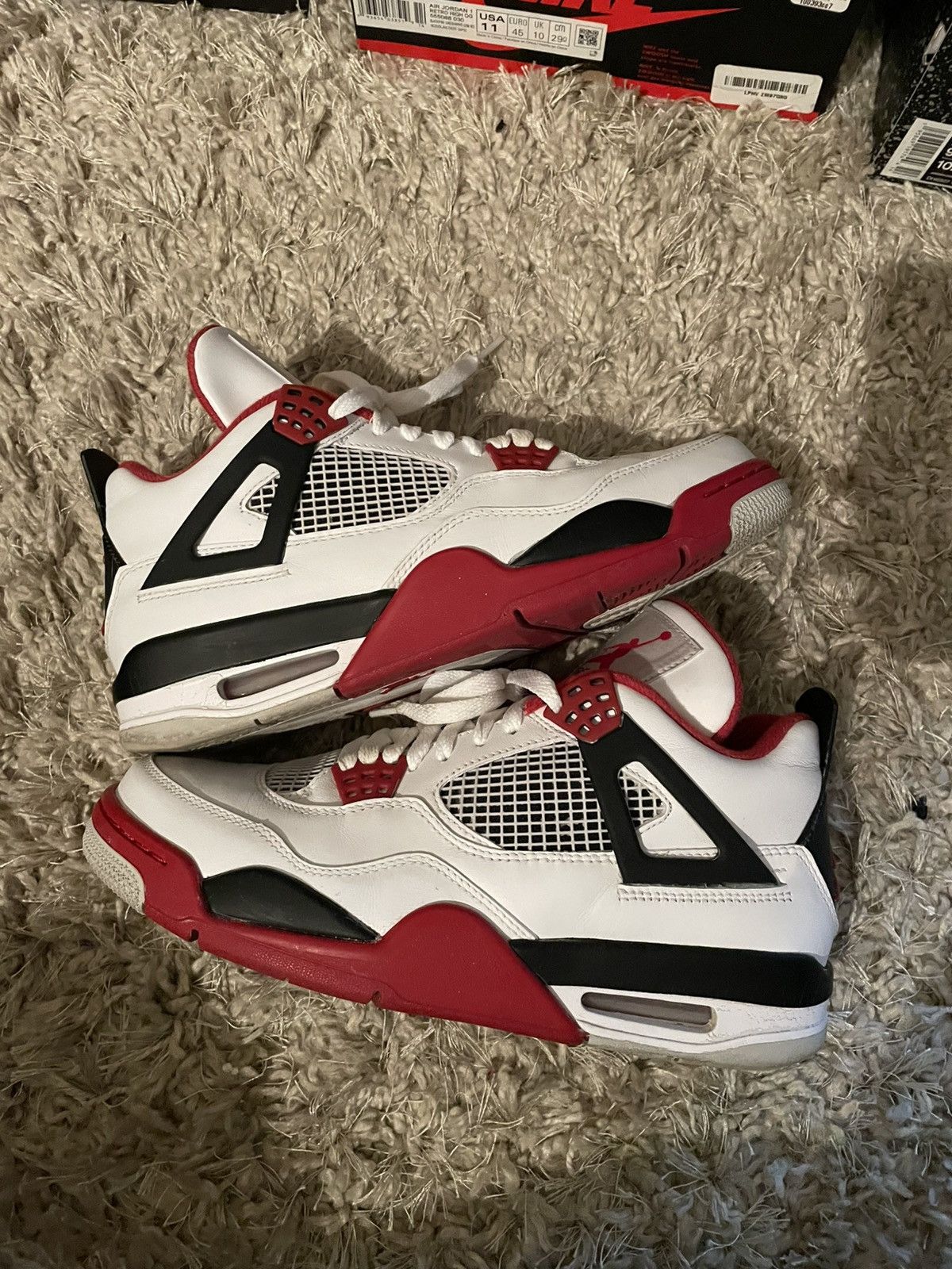 Jordan Brand Jordan 4 Fire Red Size US 8.5 / EU 41-42 - 3 Thumbnail