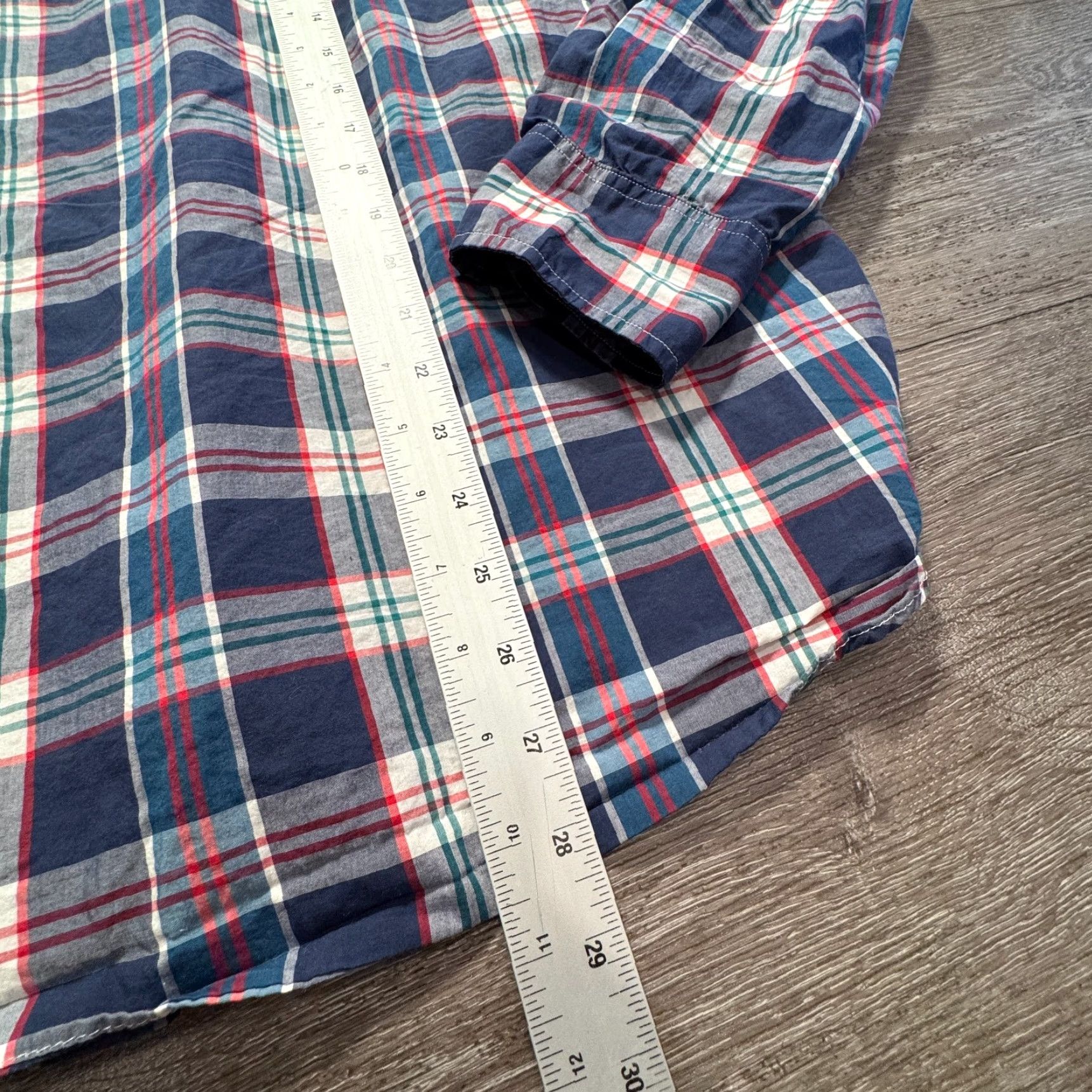 J.Crew J.CREW Shirt Mens Small Blue Plaid Light Weight 100% Cotton Slim Fit Casual Size US S / EU 44-46 / 1 - 7 Thumbnail