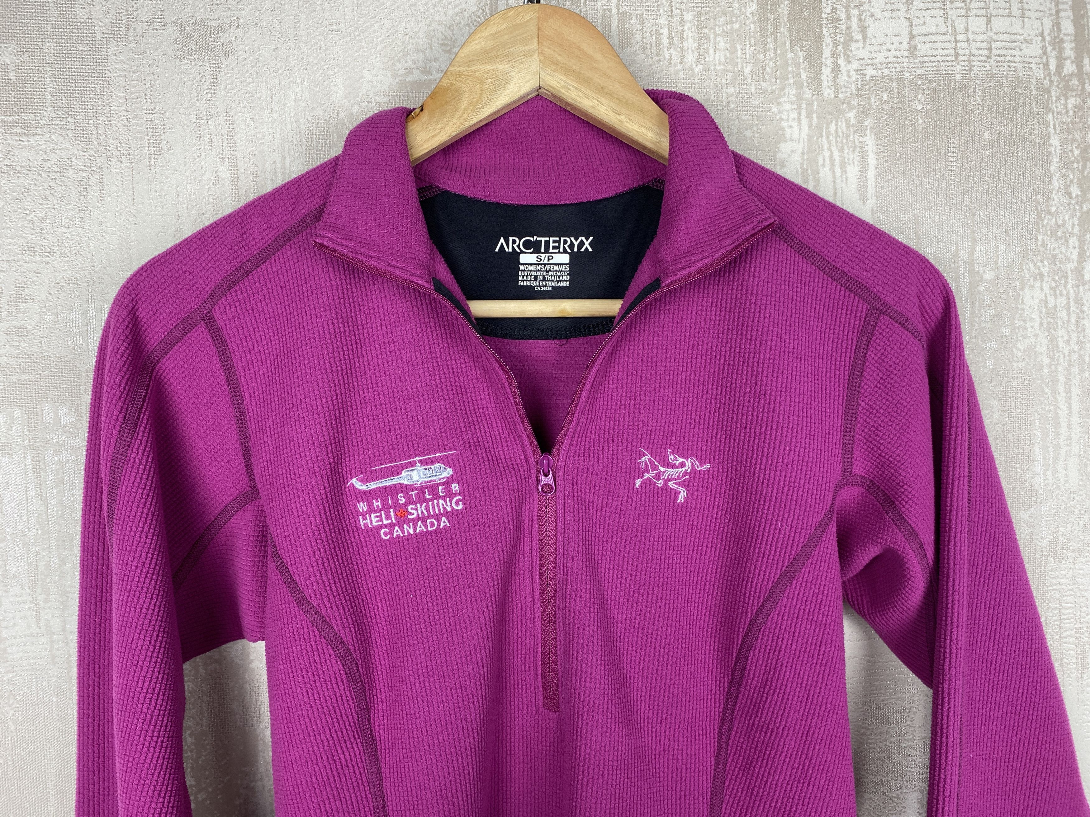 Arc'teryx Arcteryx Polartec Pink Activewear Fleece 1/4 Zip Top Size S / US 4 / IT 40 - 4 Thumbnail