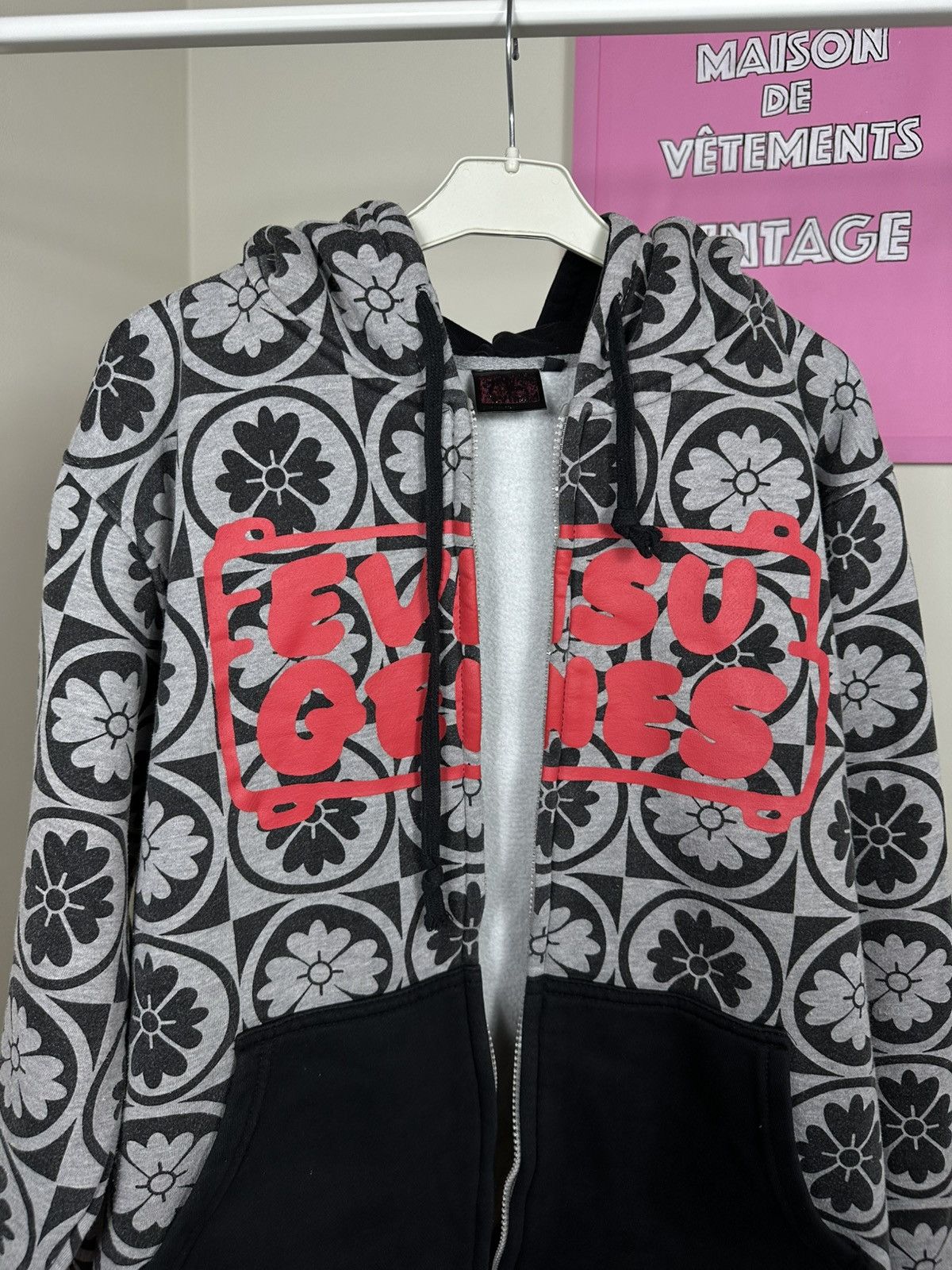 Evisu Evisu Graphic Full Print Zip Hoodie Vintage Embroidered Size US XL / EU 56 / 4 - 15 Thumbnail