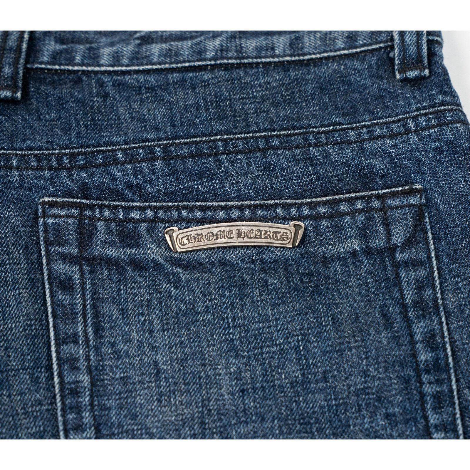 Chrome Hearts Denim Black Cross Patch Shorts Size US 28 / EU 44 - 12 Thumbnail