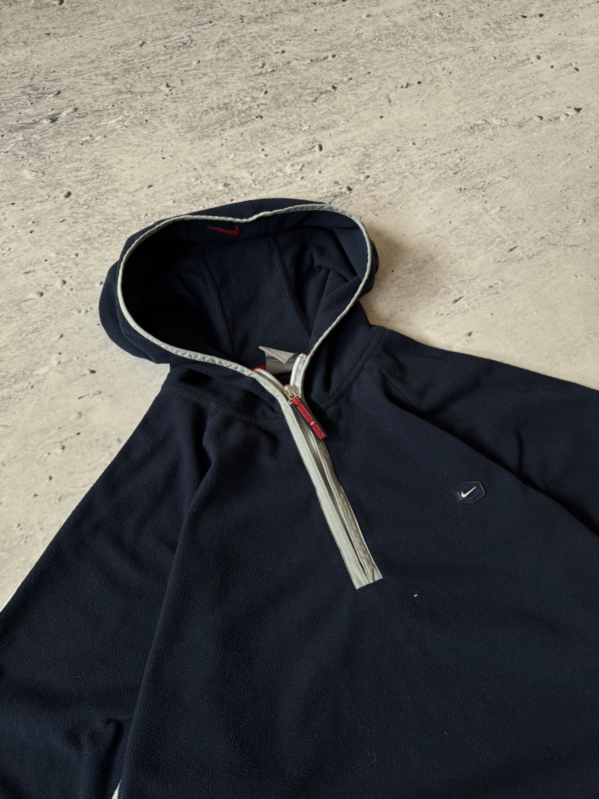 Nike × Vintage NIKE TN PLUS VINTAGE 00s y2k BAGGY ZIP HOODIE CENTER LOGO Size US L / EU 52-54 / 3 - 3 Thumbnail