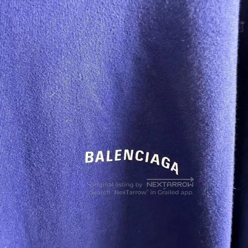 Balenciaga Balenciaga Front and back lettering lavender short sleeve Size US XL / EU 56 / 4 - 6 Thumbnail