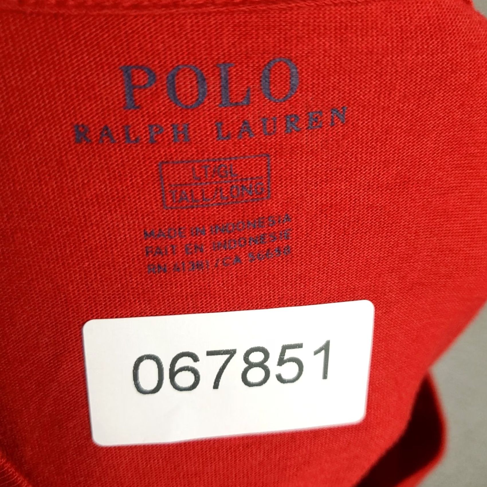 Polo Ralph Lauren Polo Ralph Lauren T Shirt Mens LT Red Pony Crew Short Sleeve Logo Vintage No Size US L / EU 52-54 / 3 - 7 Thumbnail