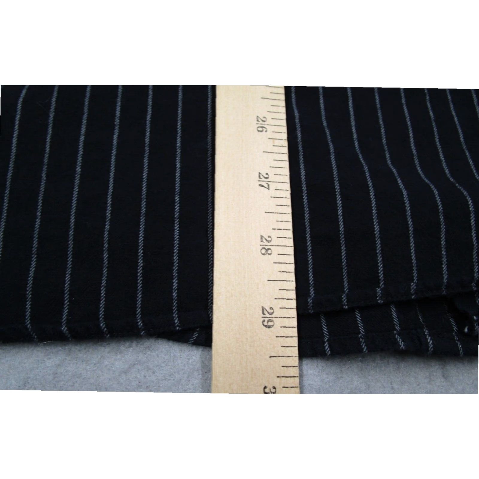 UNTUCKit UNTUCKit Mens XL Black Pinstriped Long Sleeve Button Up Cotton Shirt Size US XL / EU 56 / 4 - 7 Thumbnail